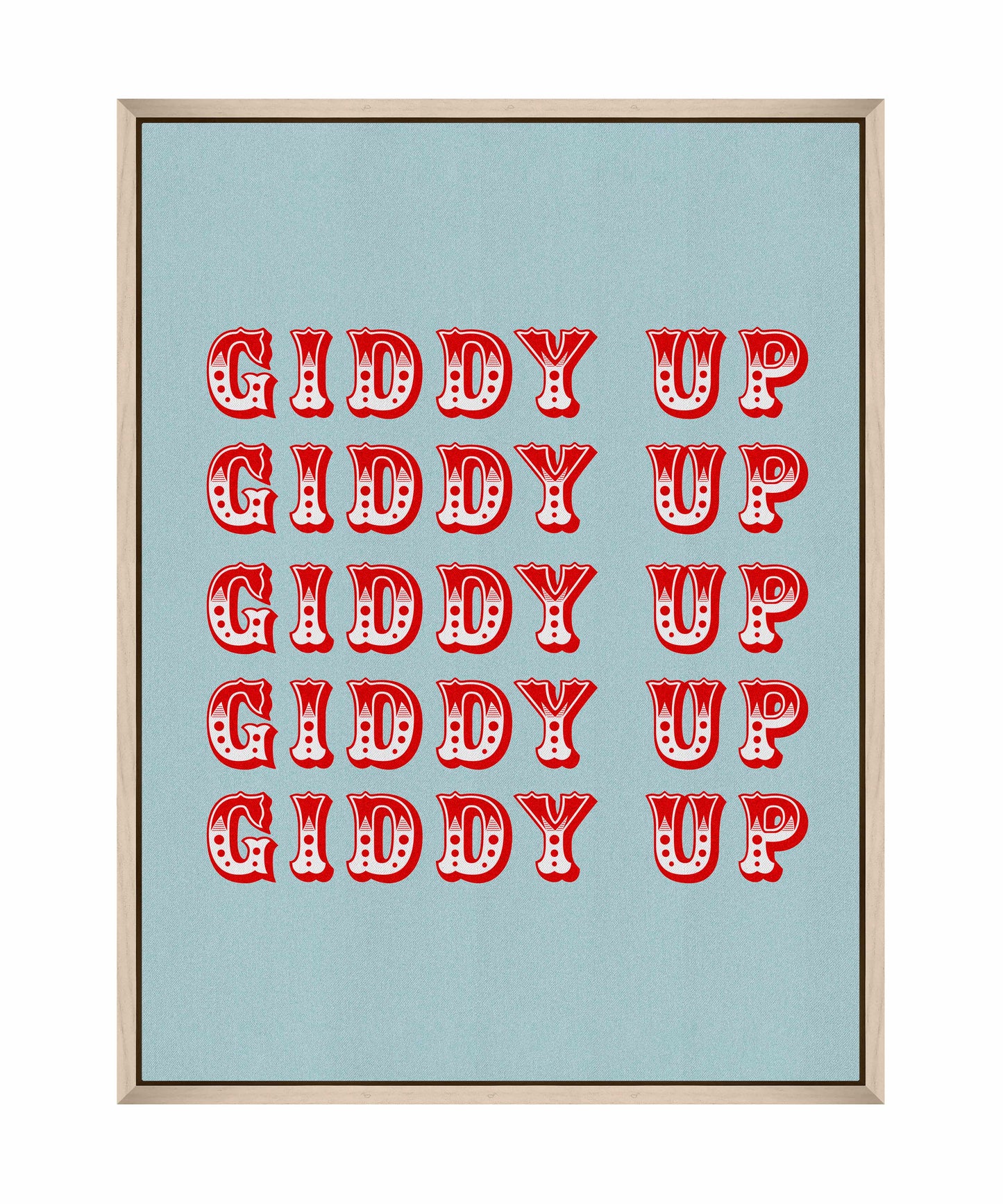 Giddy Up - Gallery Wrapped Canvas