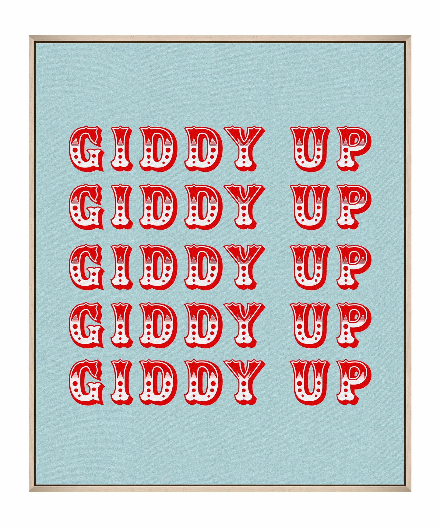 Giddy Up - Gallery Wrapped Canvas