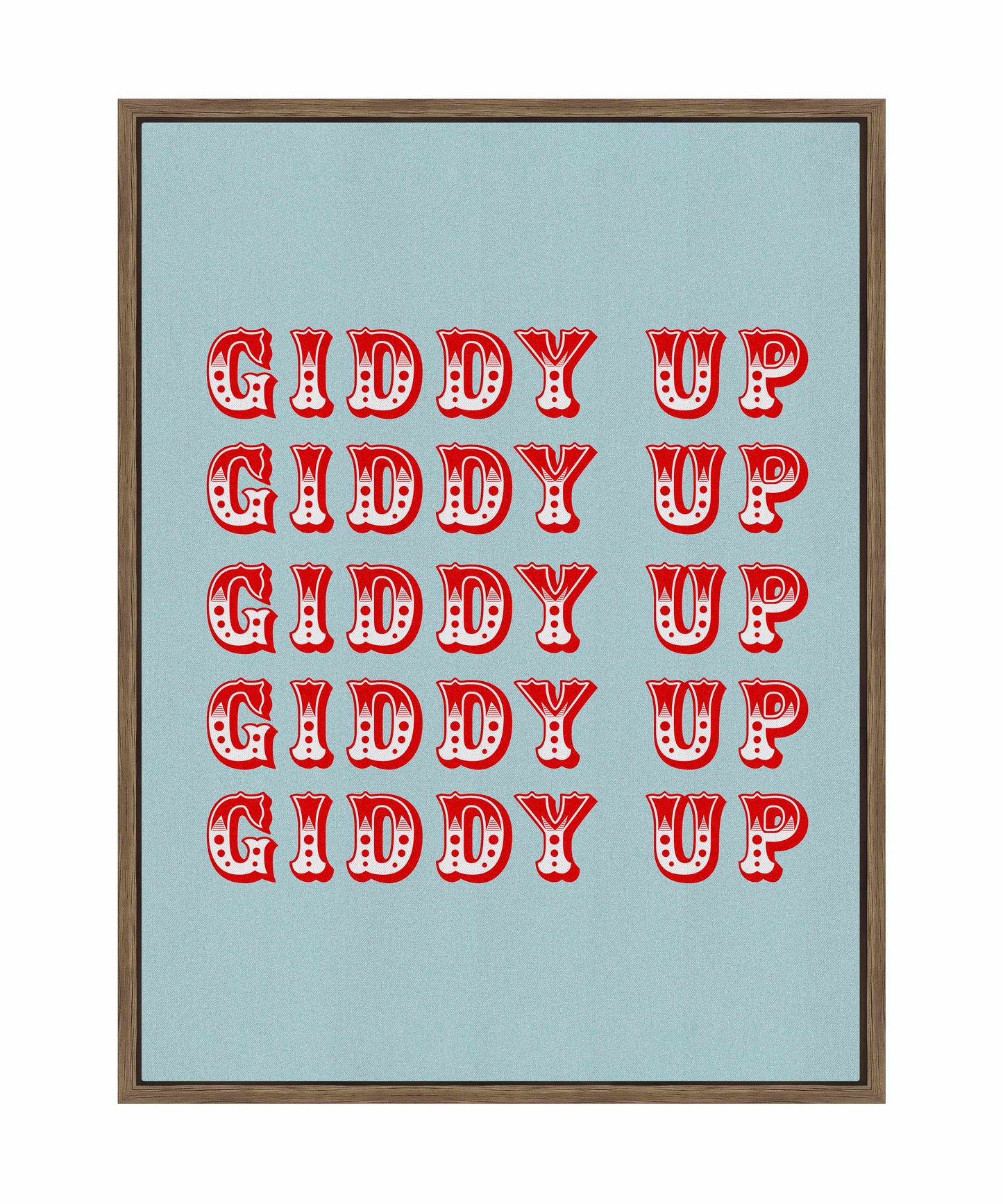Giddy Up - Gallery Wrapped Canvas