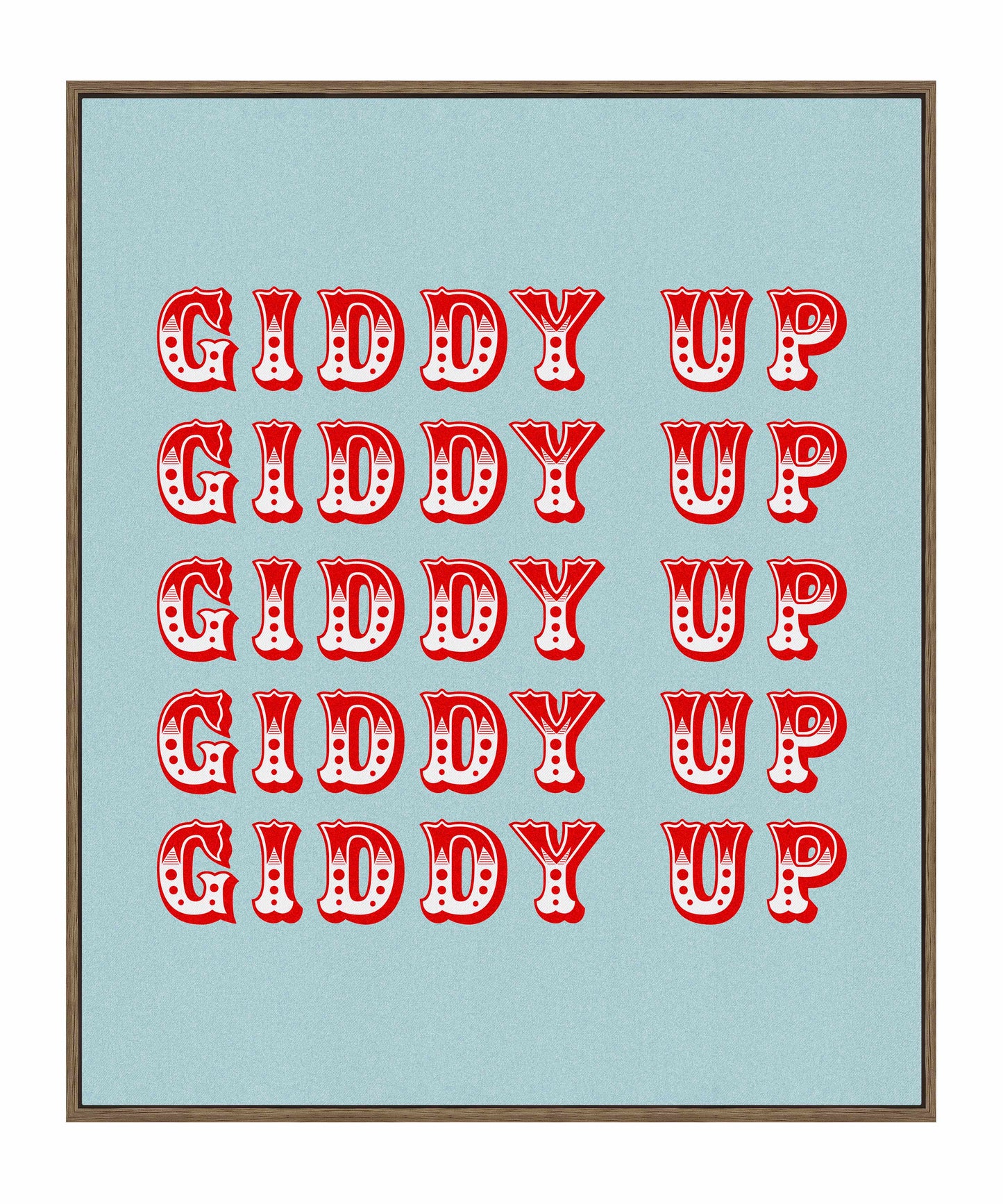 Giddy Up - Gallery Wrapped Canvas