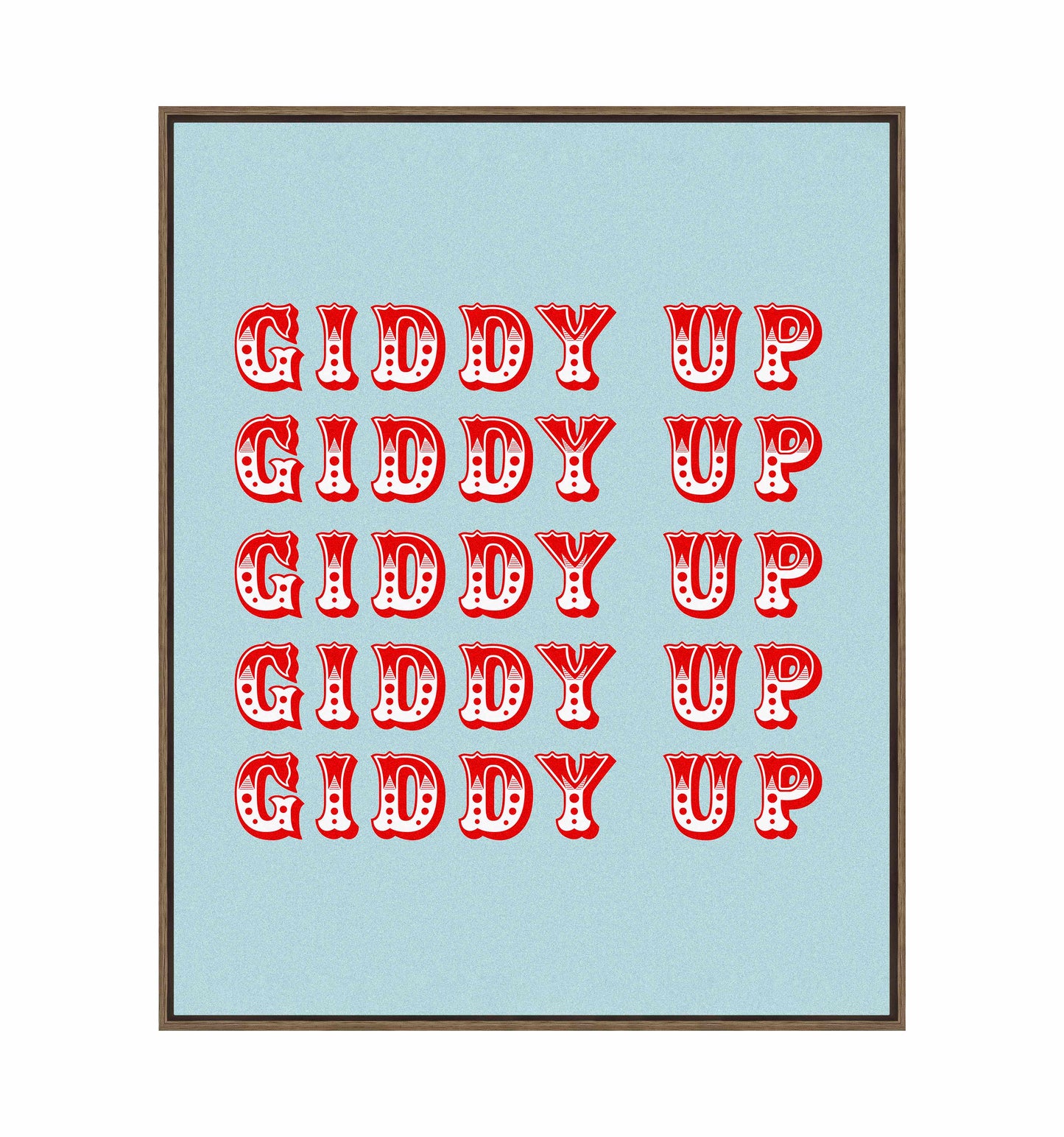 Giddy Up - Gallery Wrapped Canvas