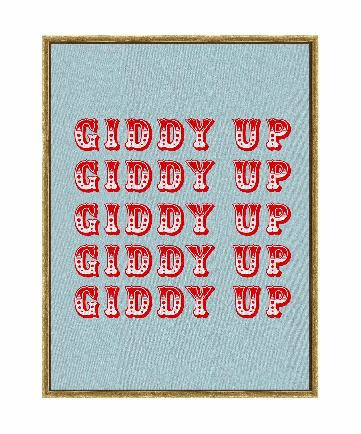 Giddy Up - Gallery Wrapped Canvas