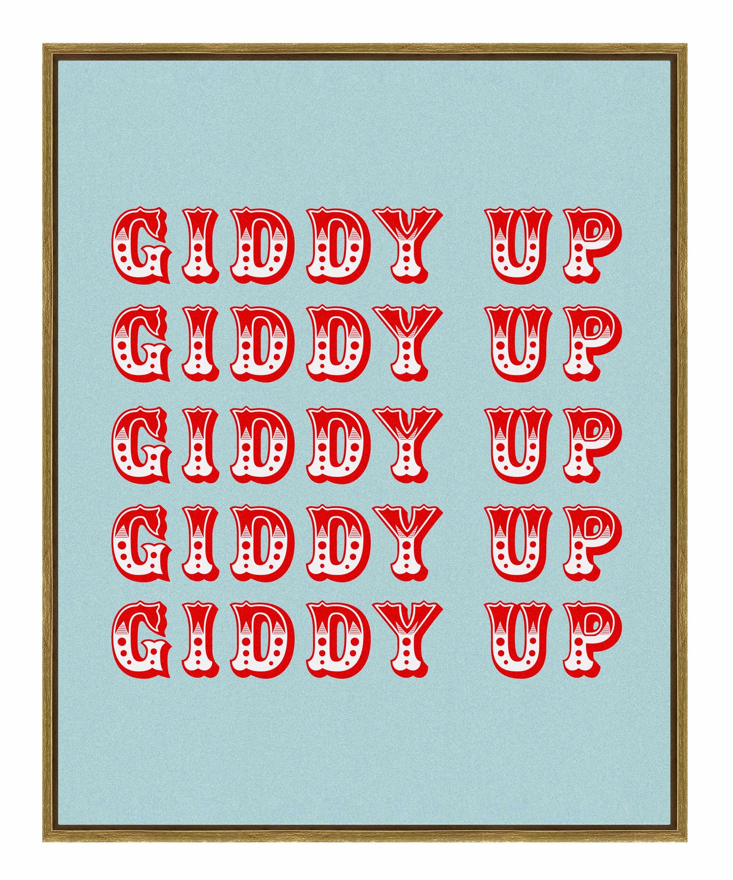 Giddy Up - Gallery Wrapped Canvas