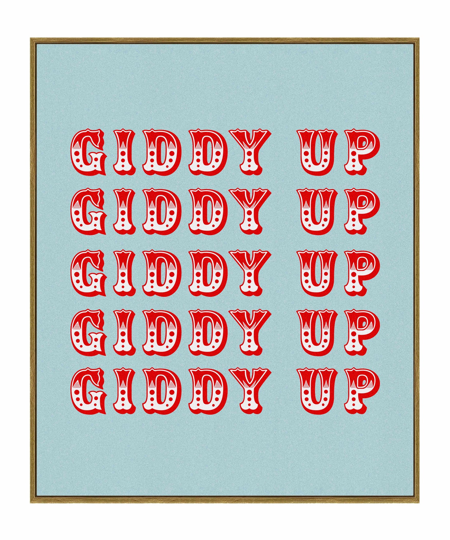 Giddy Up - Gallery Wrapped Canvas