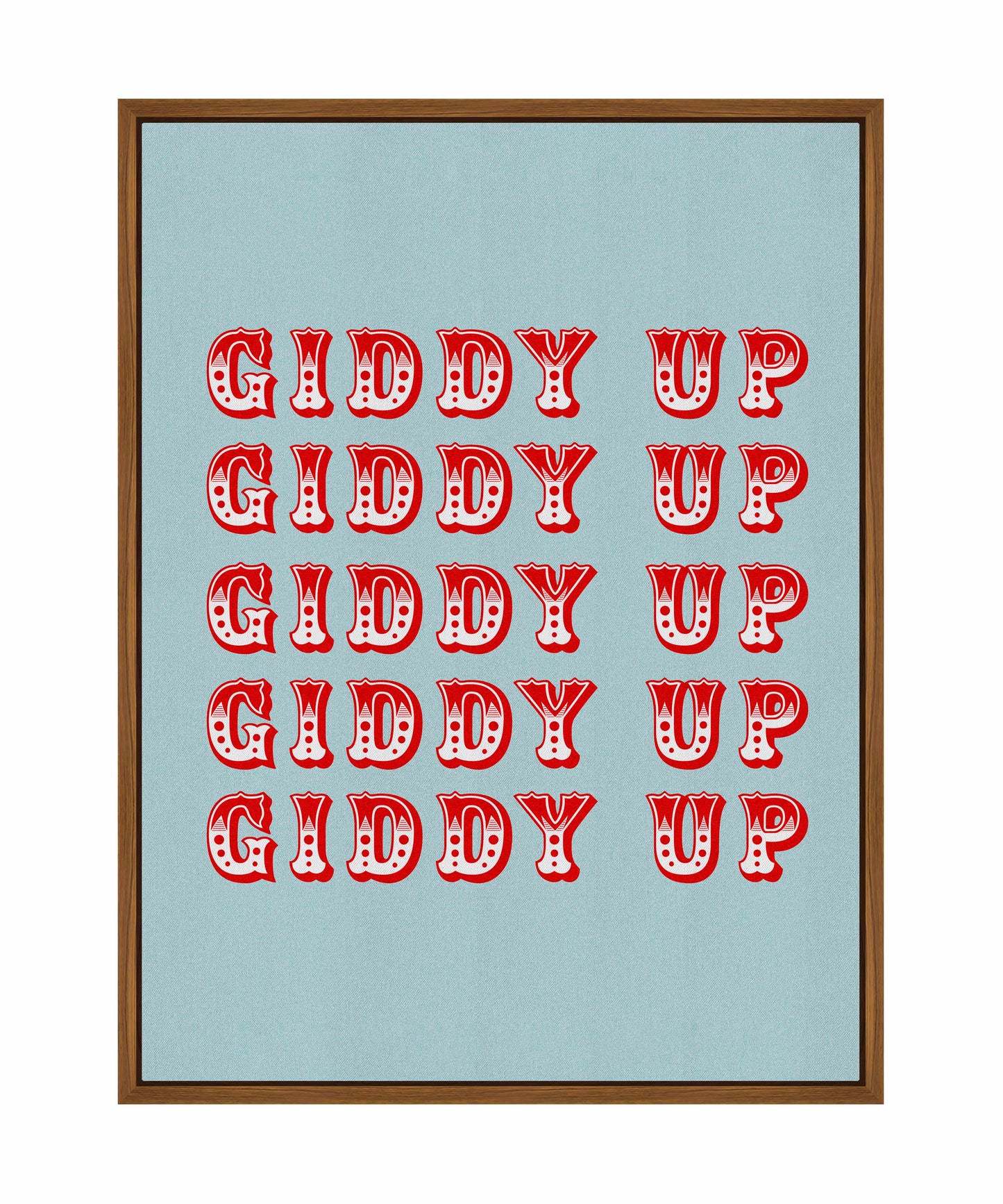 Giddy Up - Gallery Wrapped Canvas