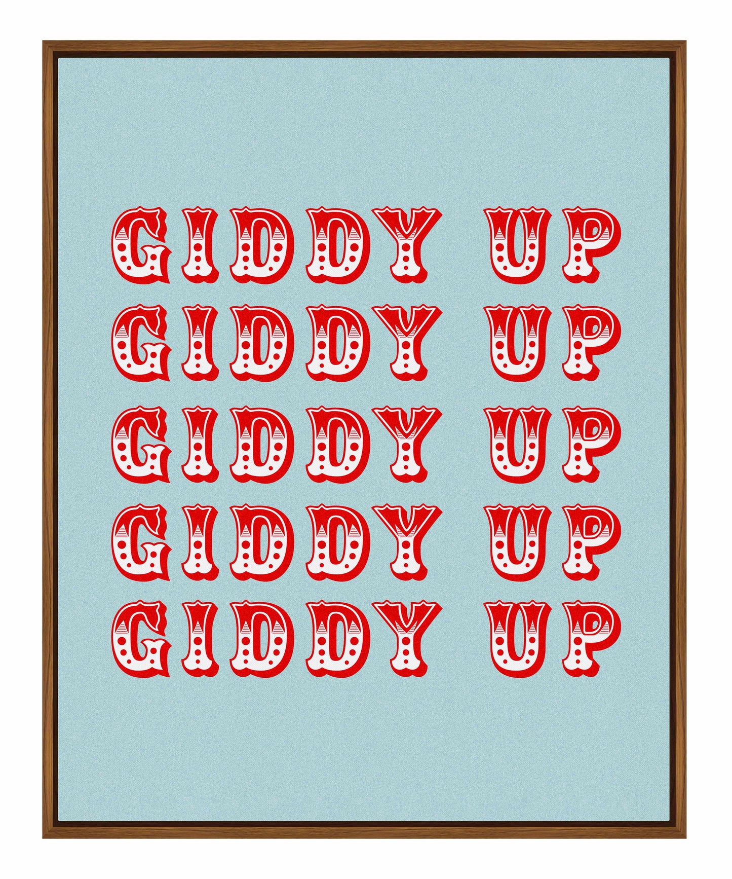 Giddy Up - Gallery Wrapped Canvas