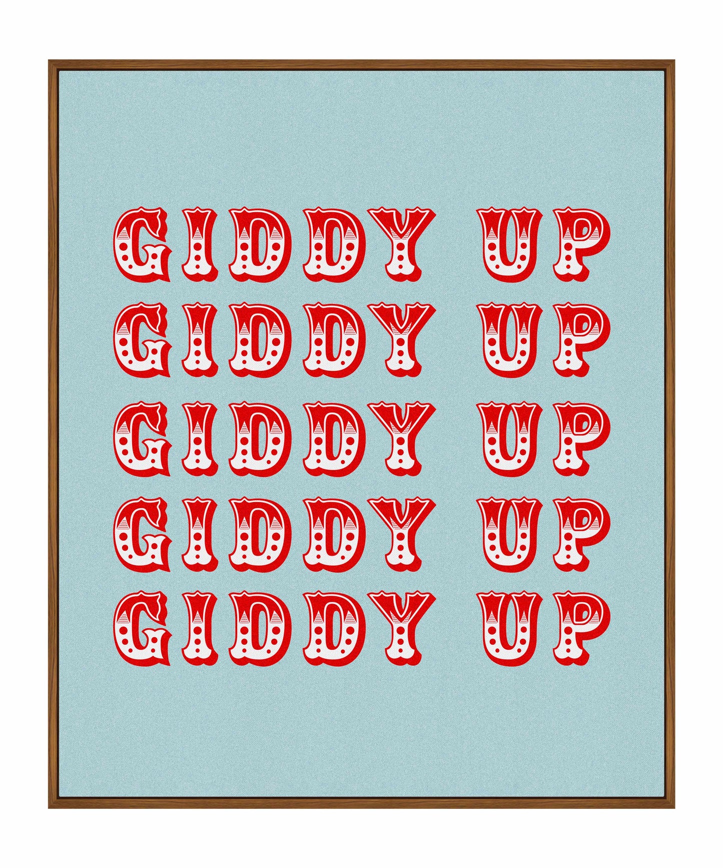 Giddy Up - Gallery Wrapped Canvas