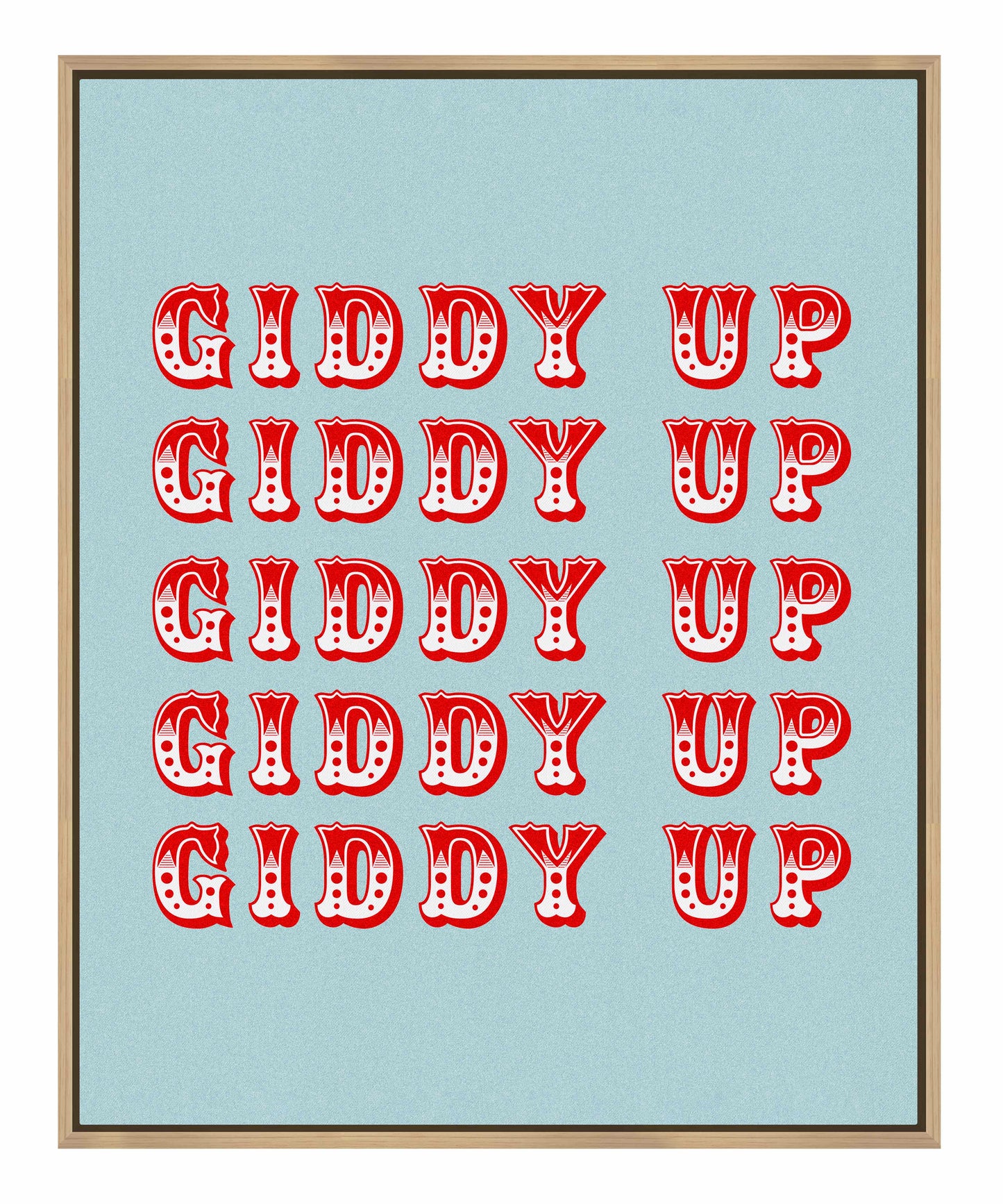 Giddy Up - Gallery Wrapped Canvas