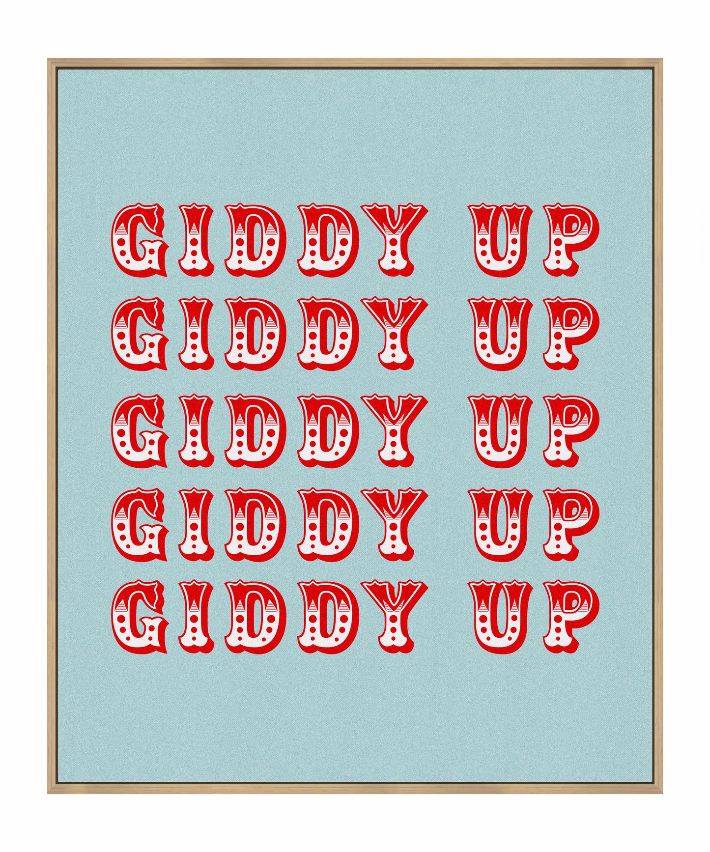 Giddy Up - Gallery Wrapped Canvas