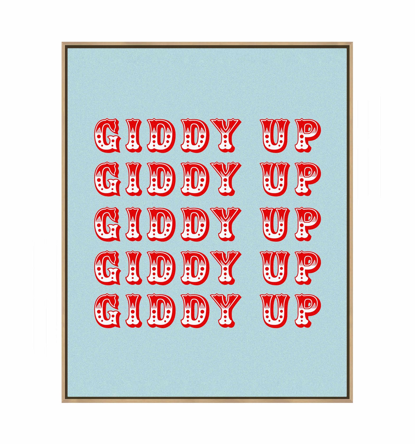 Giddy Up - Gallery Wrapped Canvas