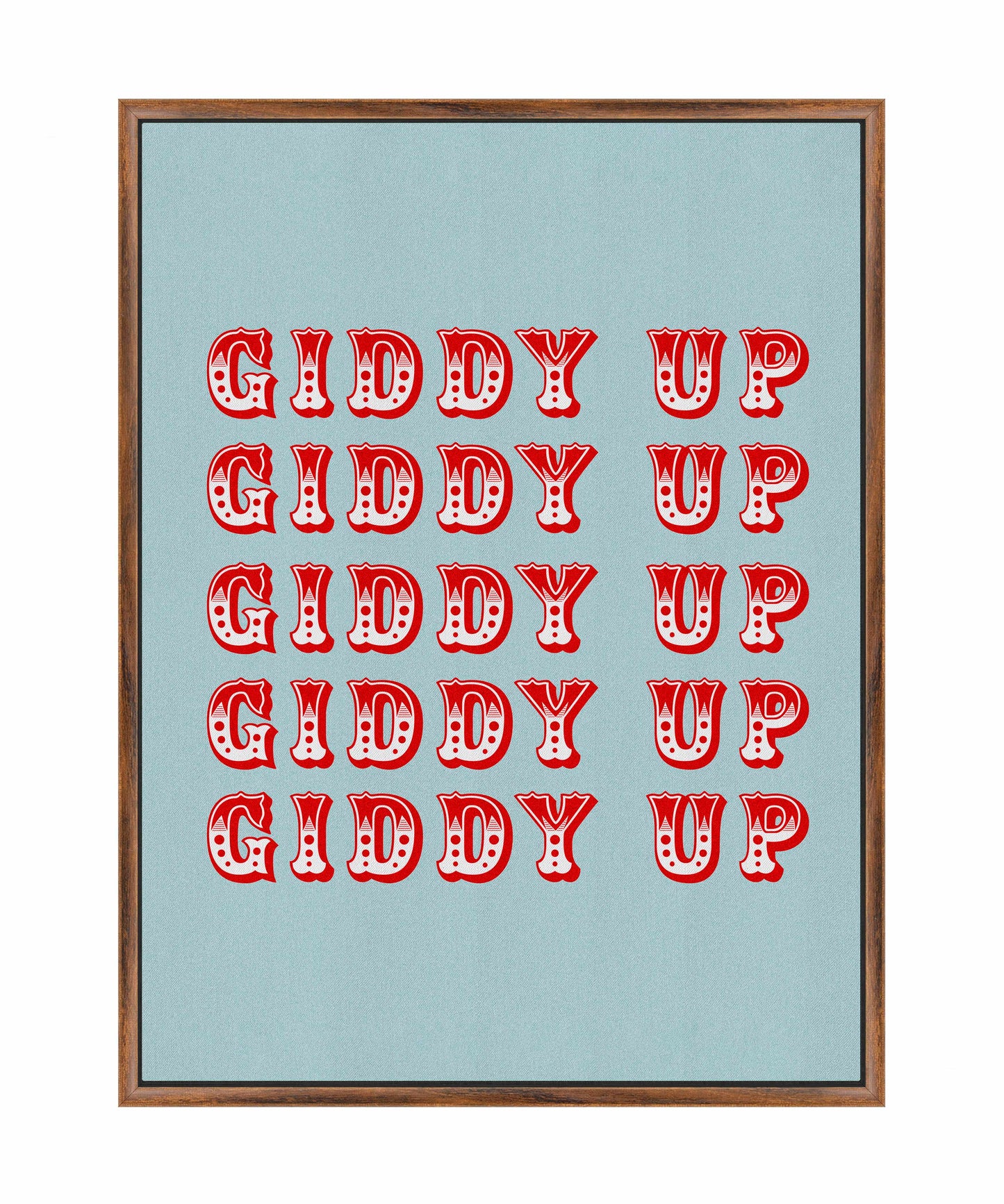 Giddy Up - Gallery Wrapped Canvas