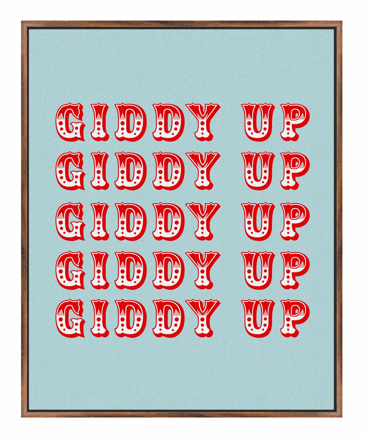 Giddy Up - Gallery Wrapped Canvas