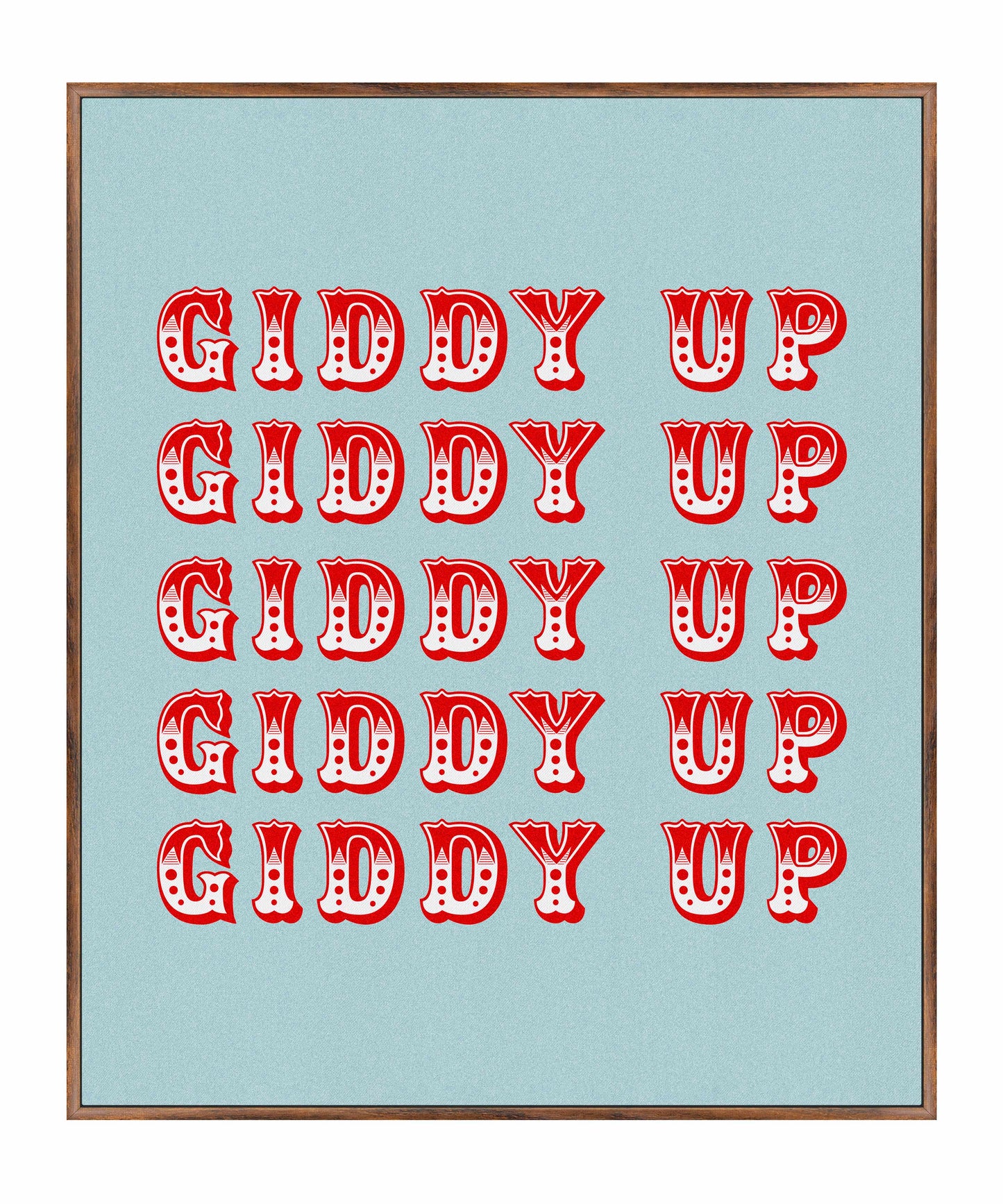 Giddy Up - Gallery Wrapped Canvas