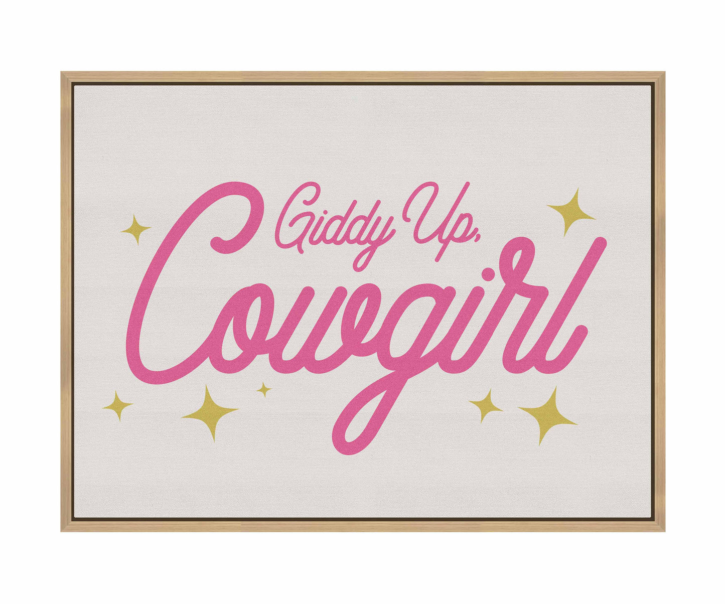 Giddy Up Cowgirl A - Gallery Wrapped Canvas