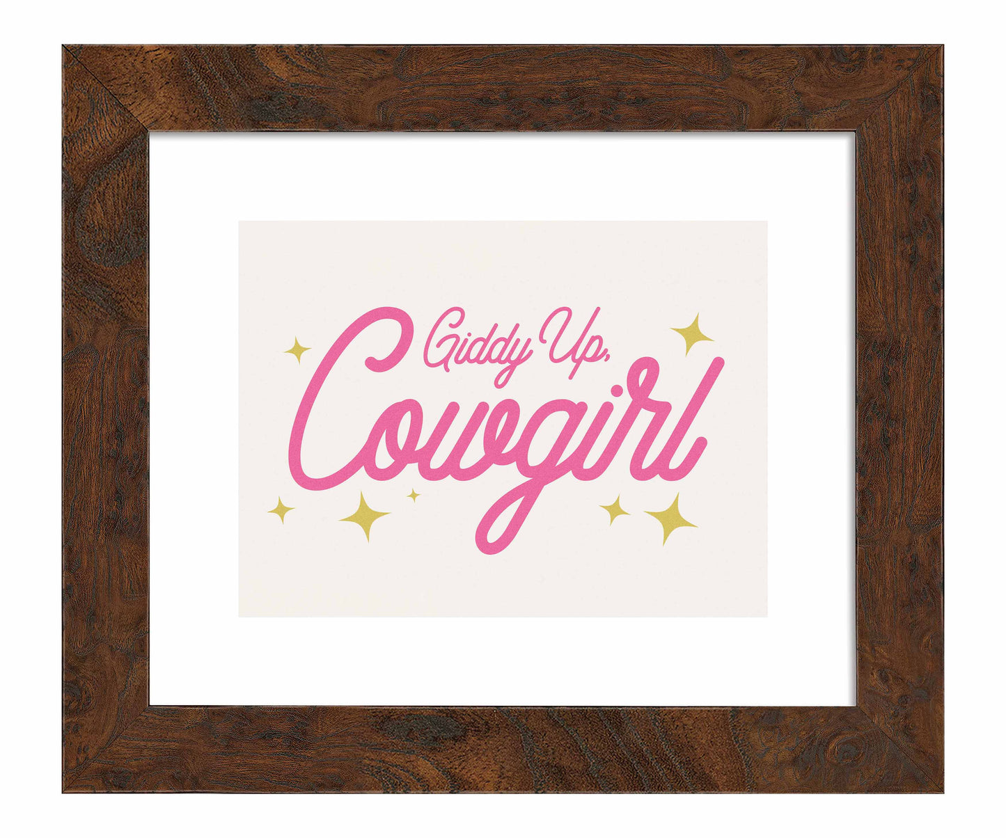 Giddy Up Cowgirl A - Art Prints