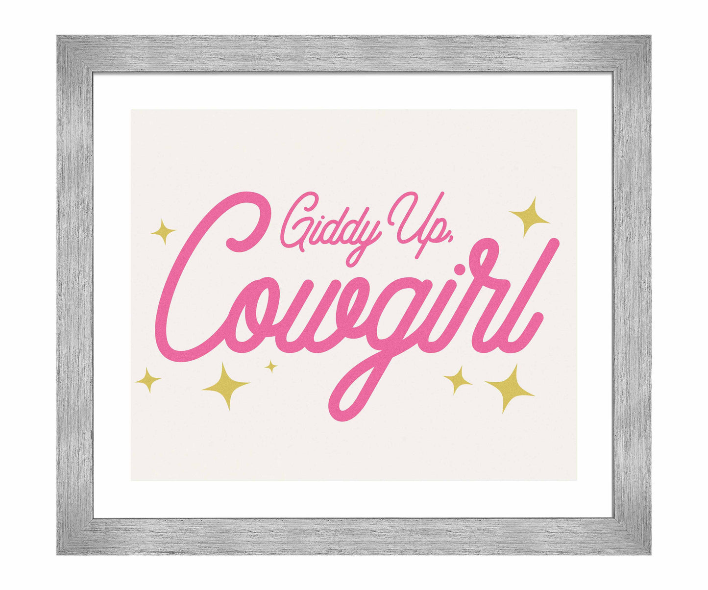 Giddy Up Cowgirl A - Art Prints