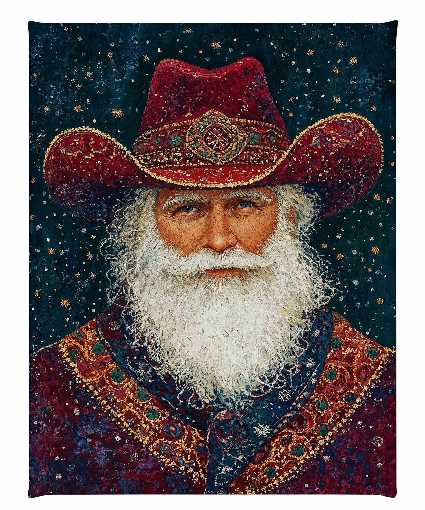 Portrait of Mr. Claus - Gallery Wrapped Canvas