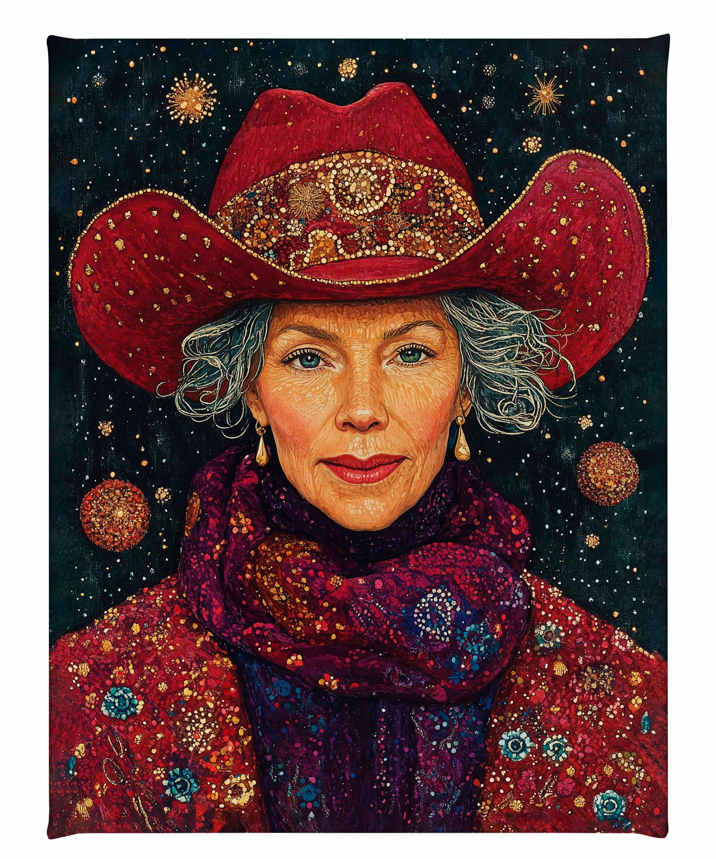 Portrait of Mrs. Claus - Gallery Wrapped Canvas