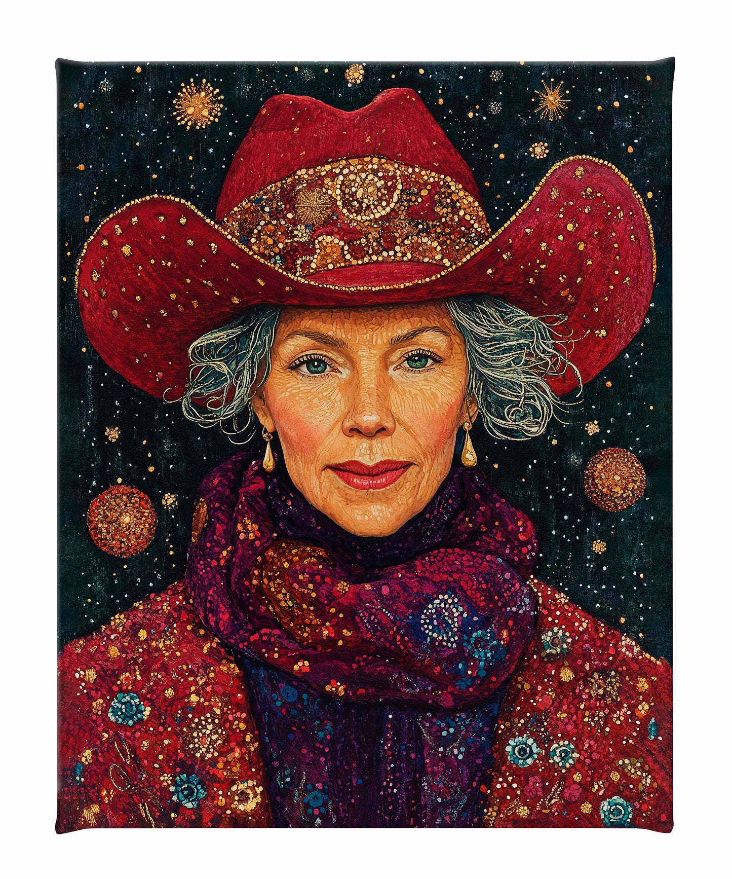 Portrait of Mrs. Claus - Gallery Wrapped Canvas