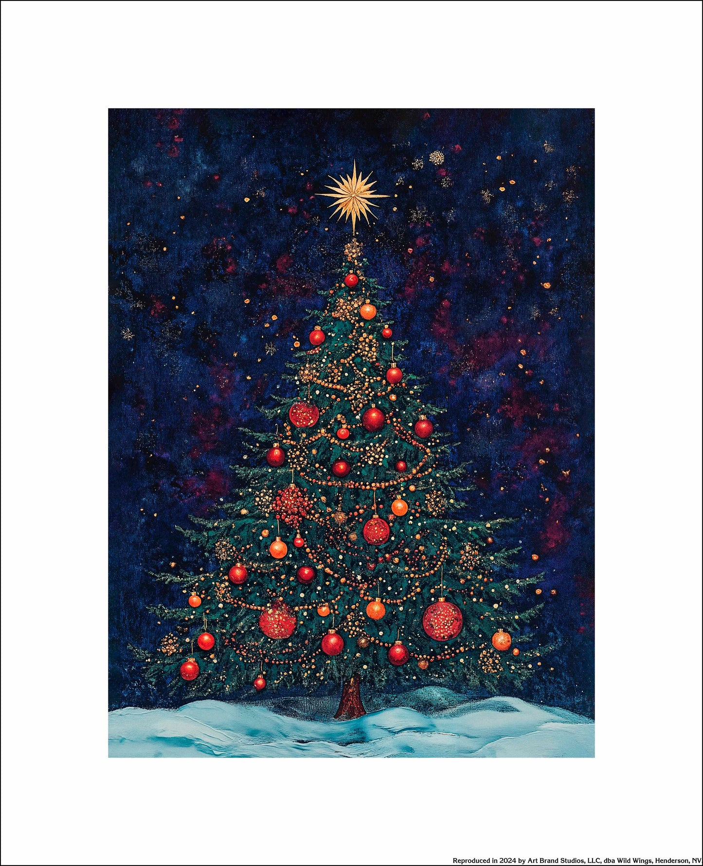 Homestead Christmas Spruce - Art Prints
