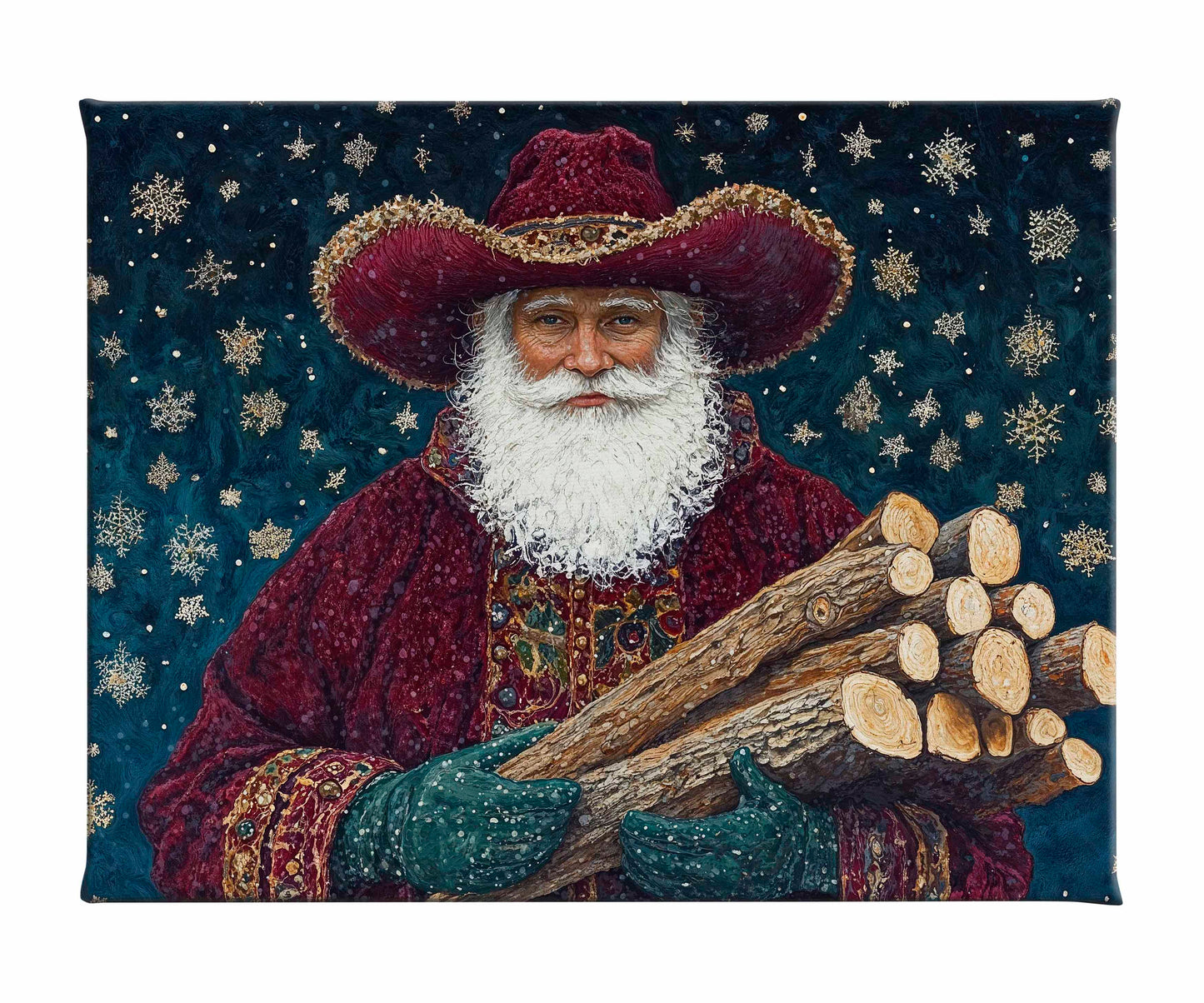 Yuletide Kindling - Gallery Wrapped Canvas