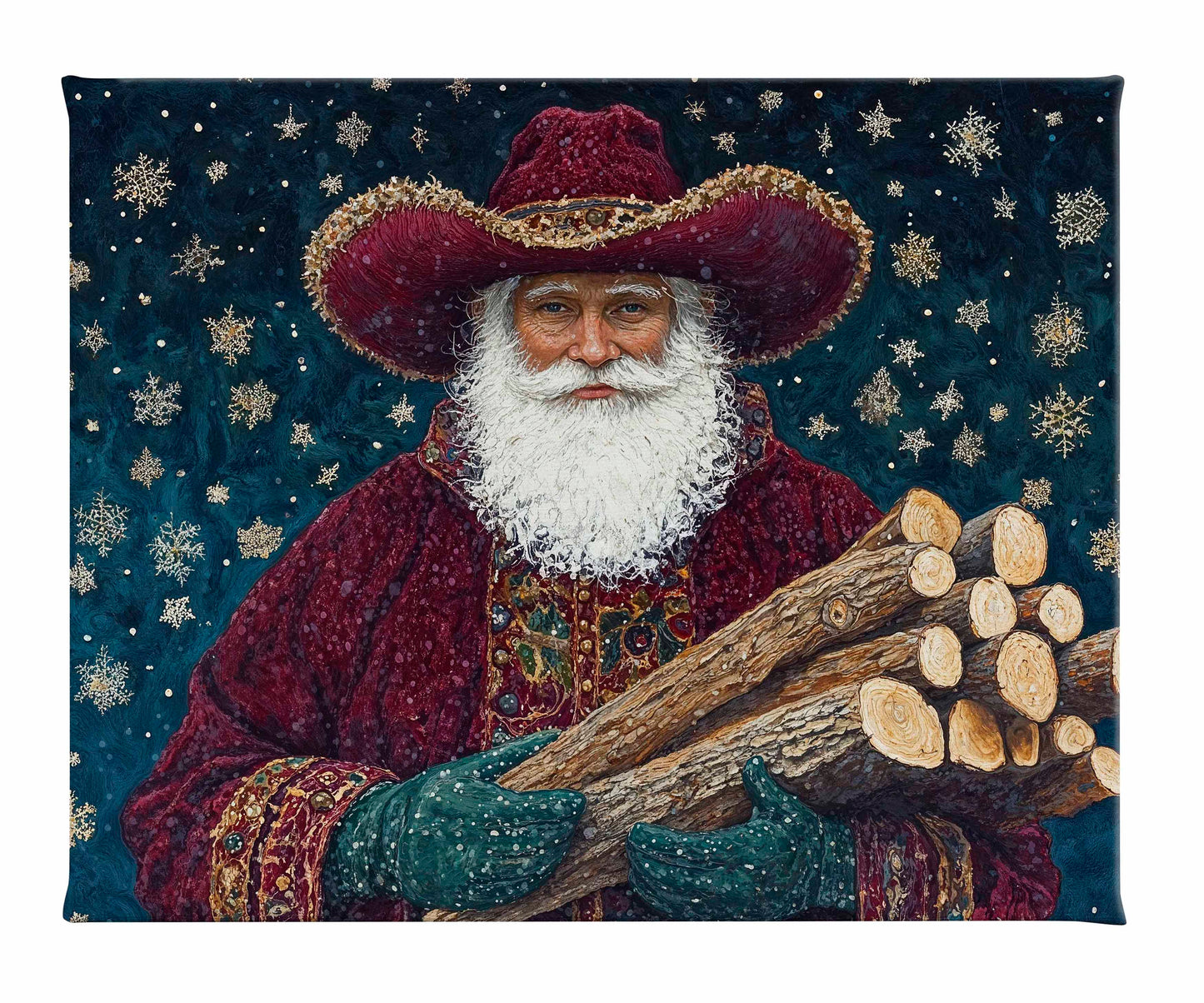 Yuletide Kindling - Gallery Wrapped Canvas