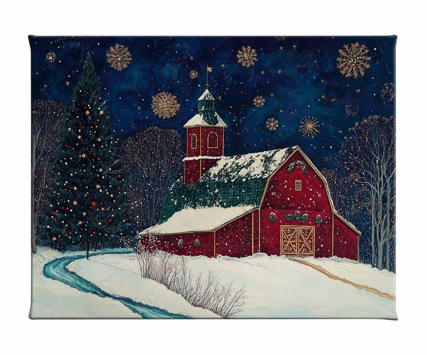 Santa's Western Workshop - Gallery Wrapped Canvas