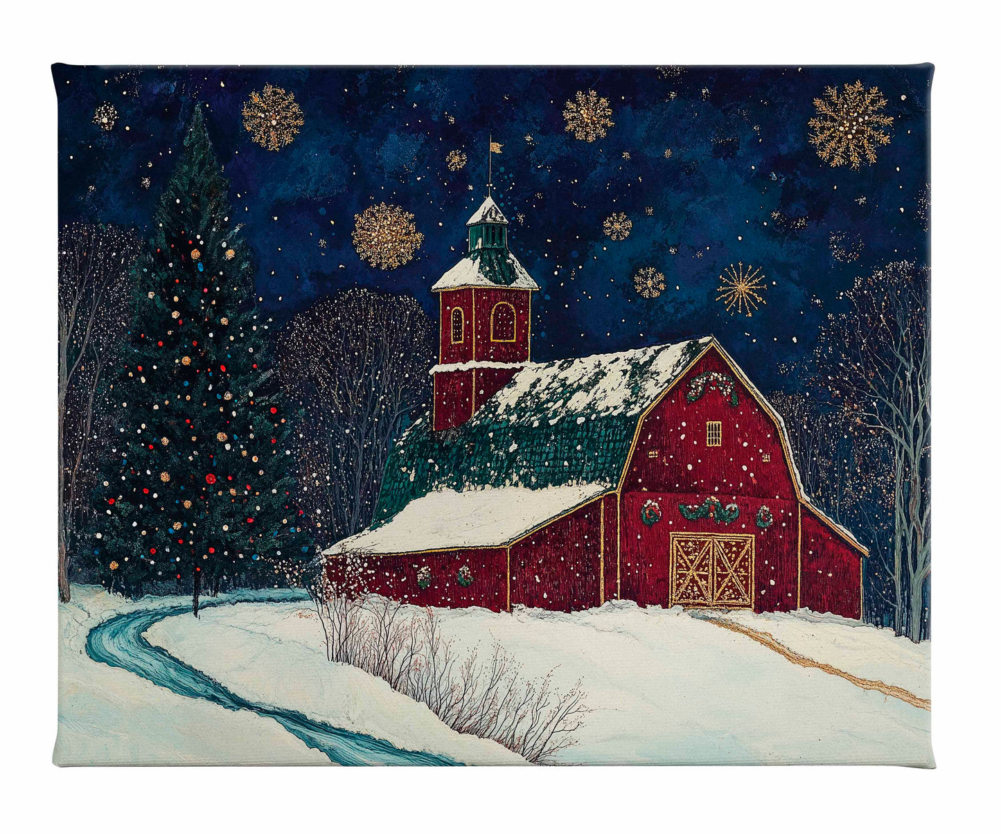 Santa's Western Workshop - Gallery Wrapped Canvas