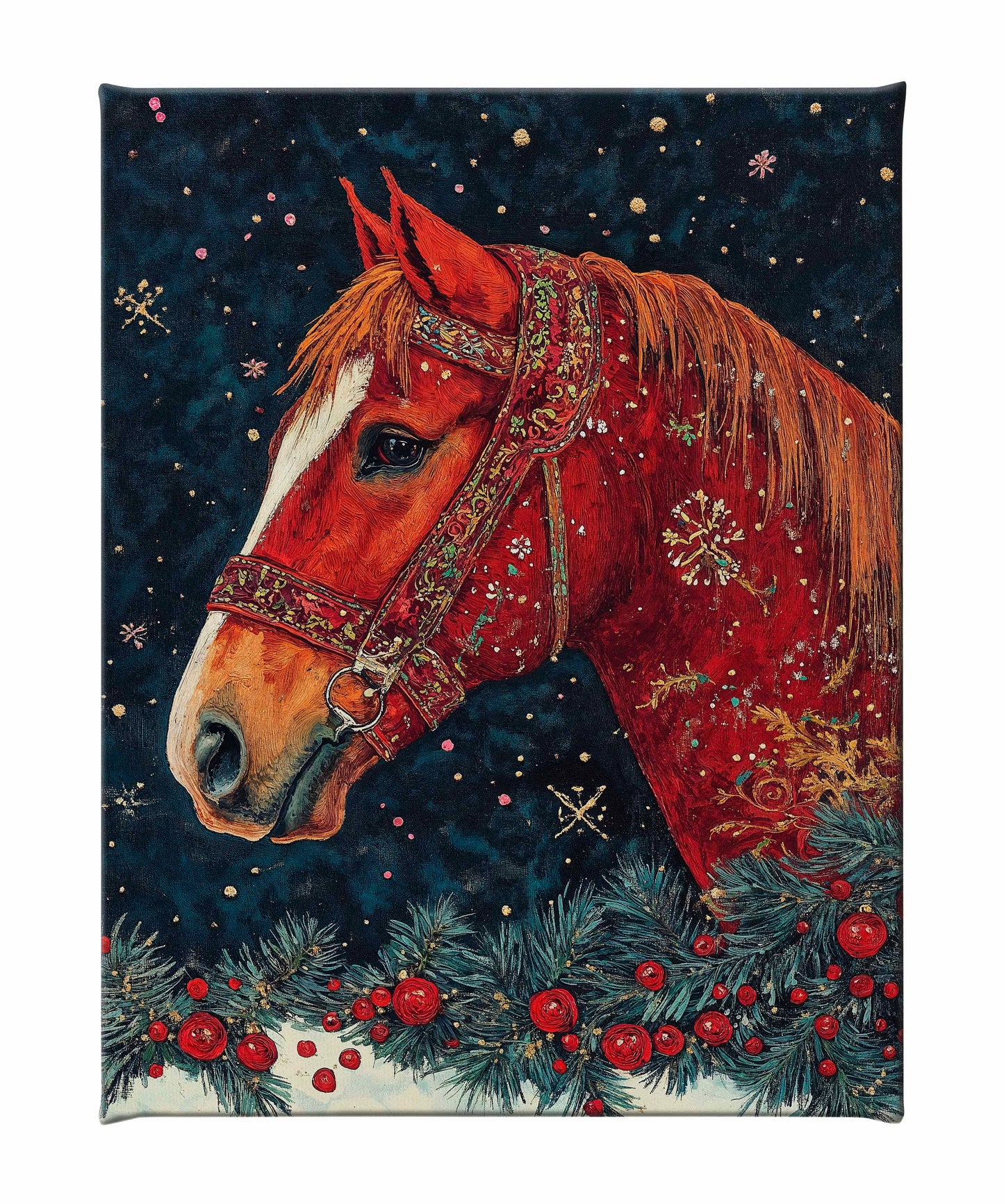 Candycane Canter - Gallery Wrapped Canvas