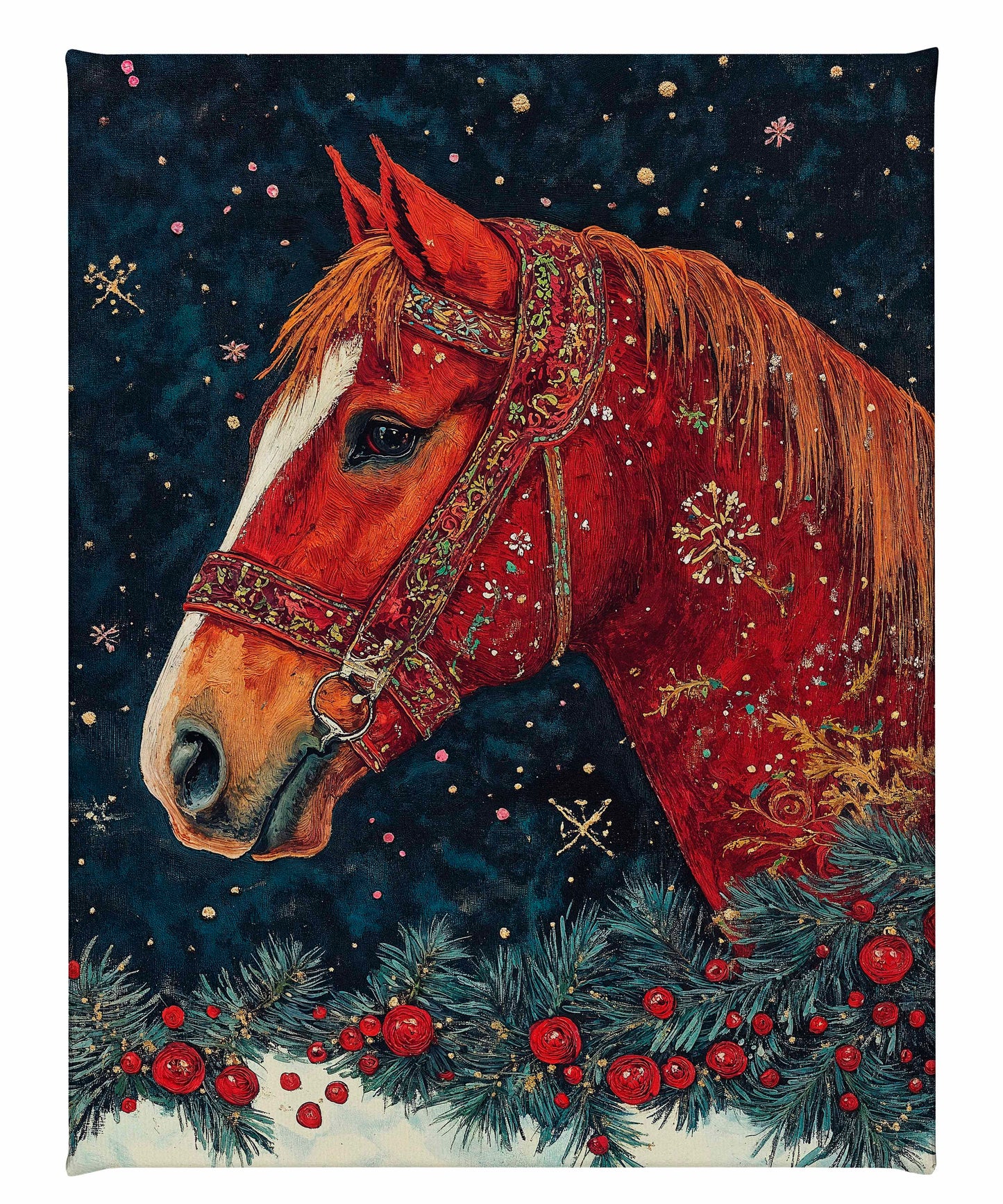 Candycane Canter - Gallery Wrapped Canvas