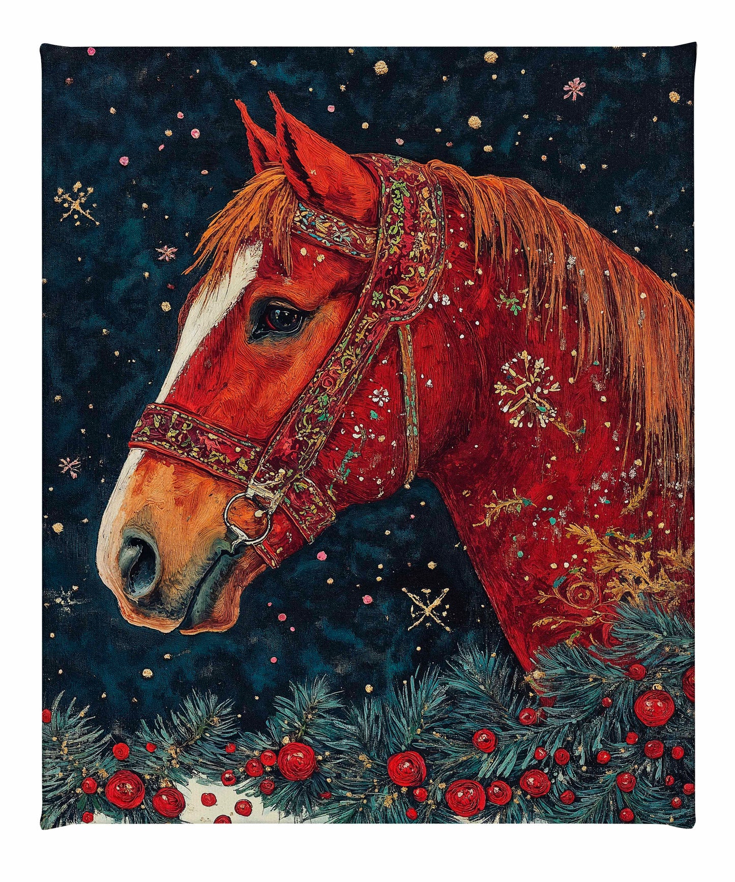 Candycane Canter - Gallery Wrapped Canvas