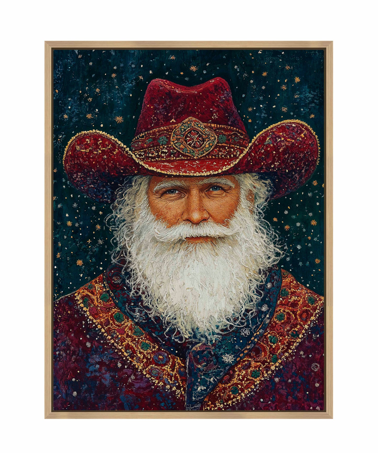 Portrait of Mr. Claus - Gallery Wrapped Canvas