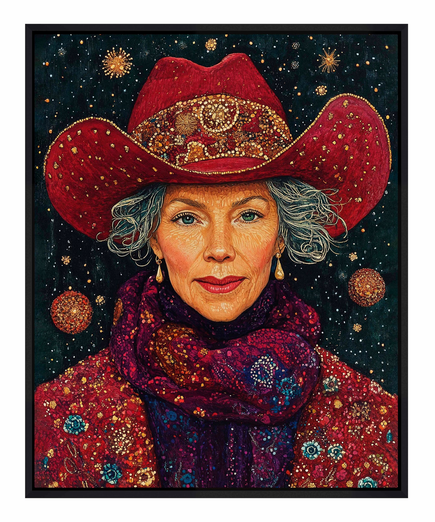 Portrait of Mrs. Claus - Gallery Wrapped Canvas