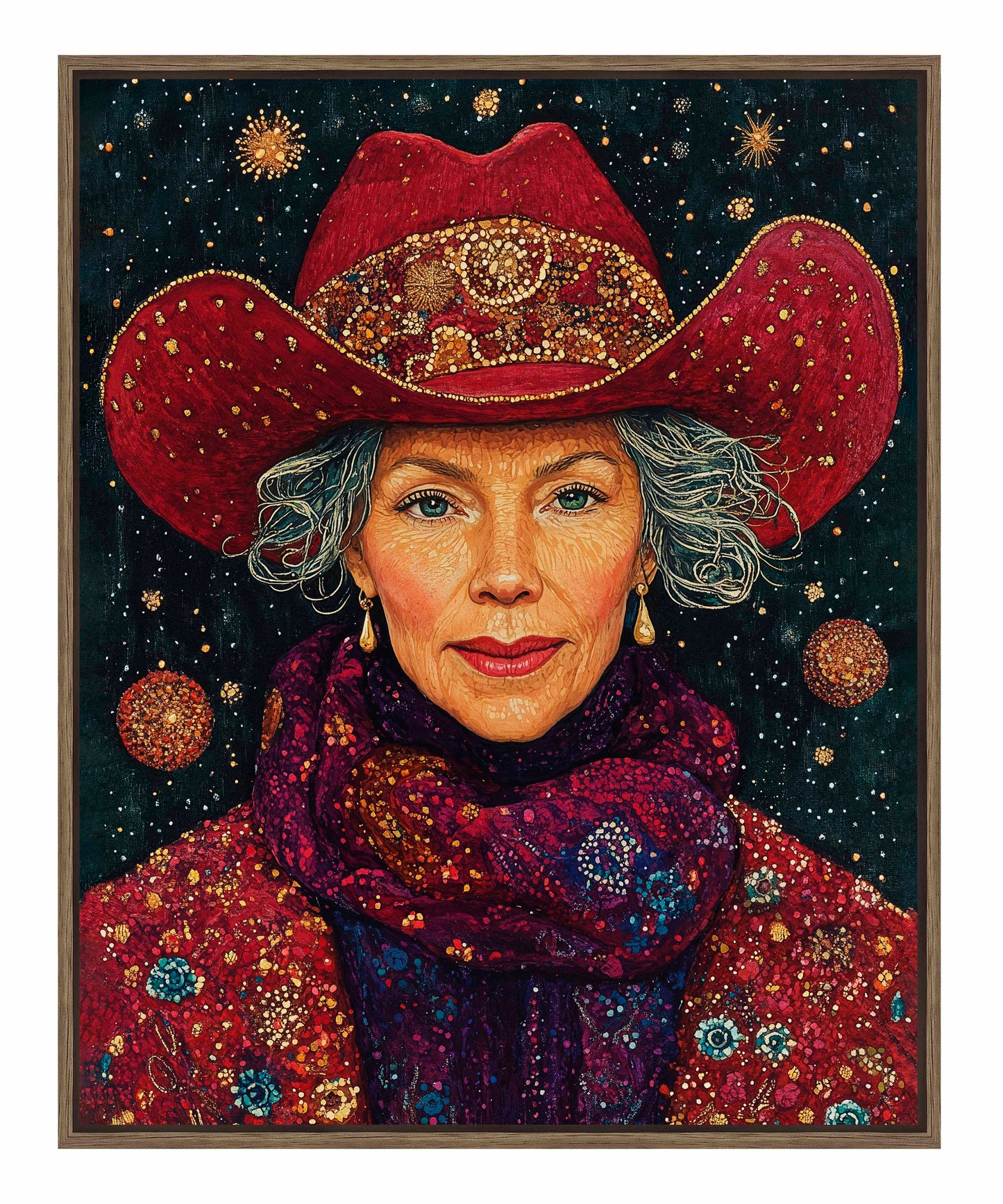 Portrait of Mrs. Claus - Gallery Wrapped Canvas