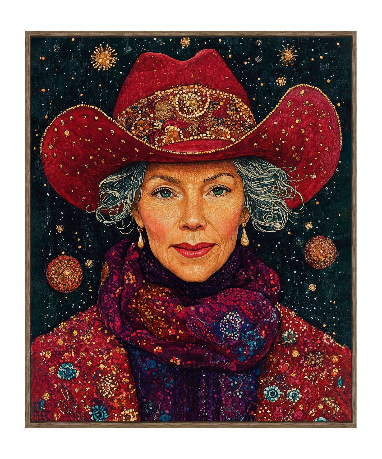 Portrait of Mrs. Claus - Gallery Wrapped Canvas