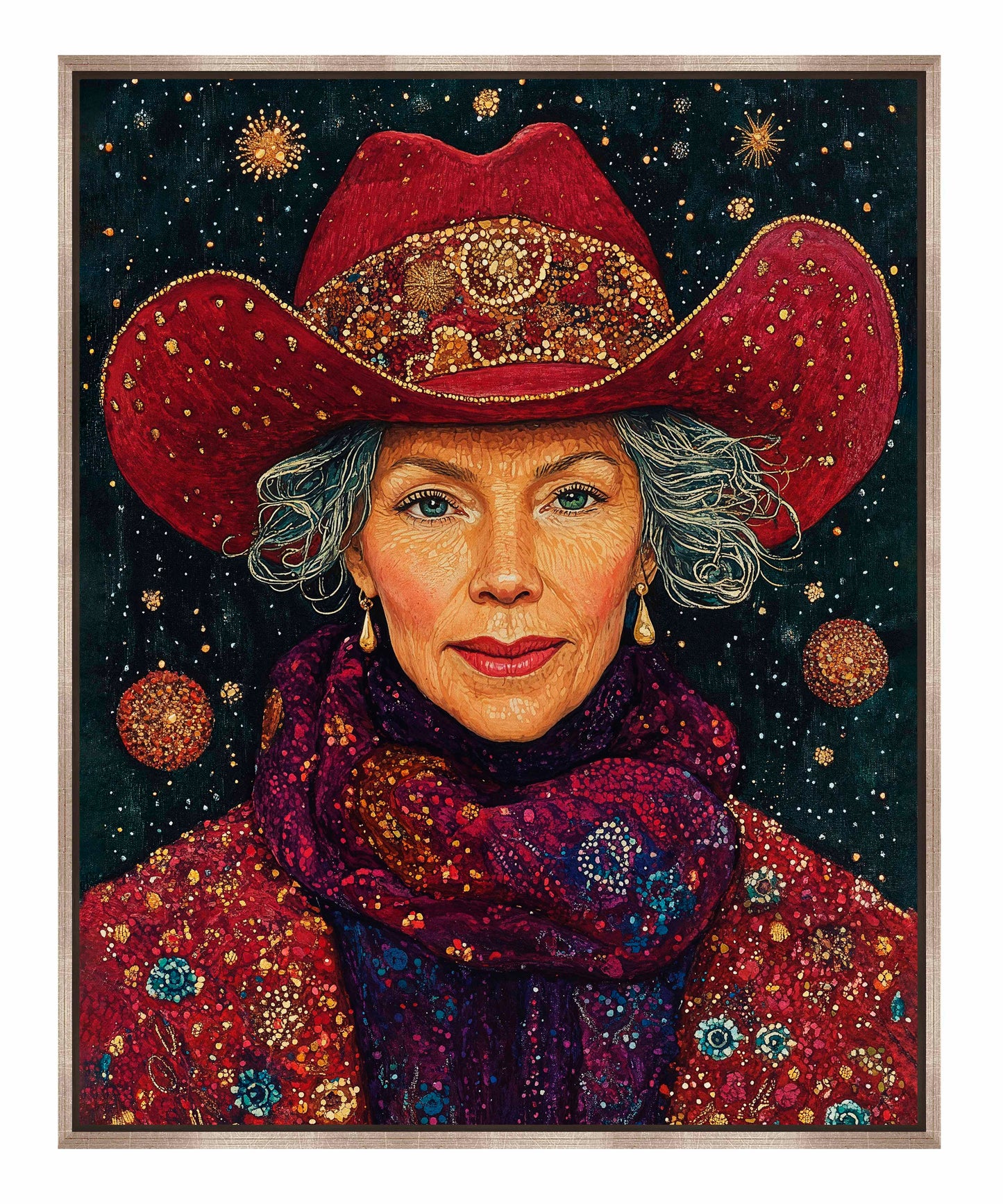 Portrait of Mrs. Claus - Gallery Wrapped Canvas