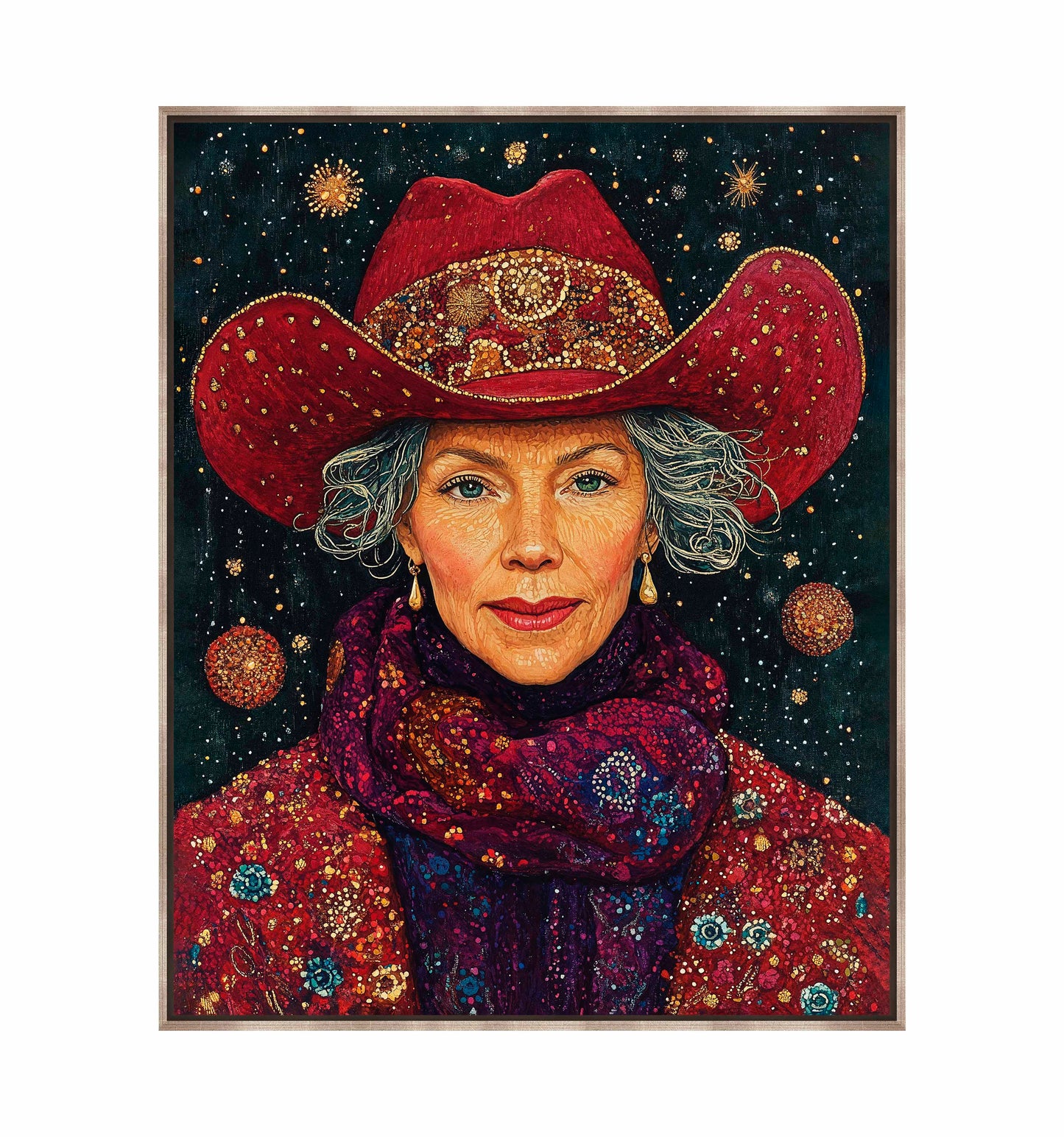 Portrait of Mrs. Claus - Gallery Wrapped Canvas