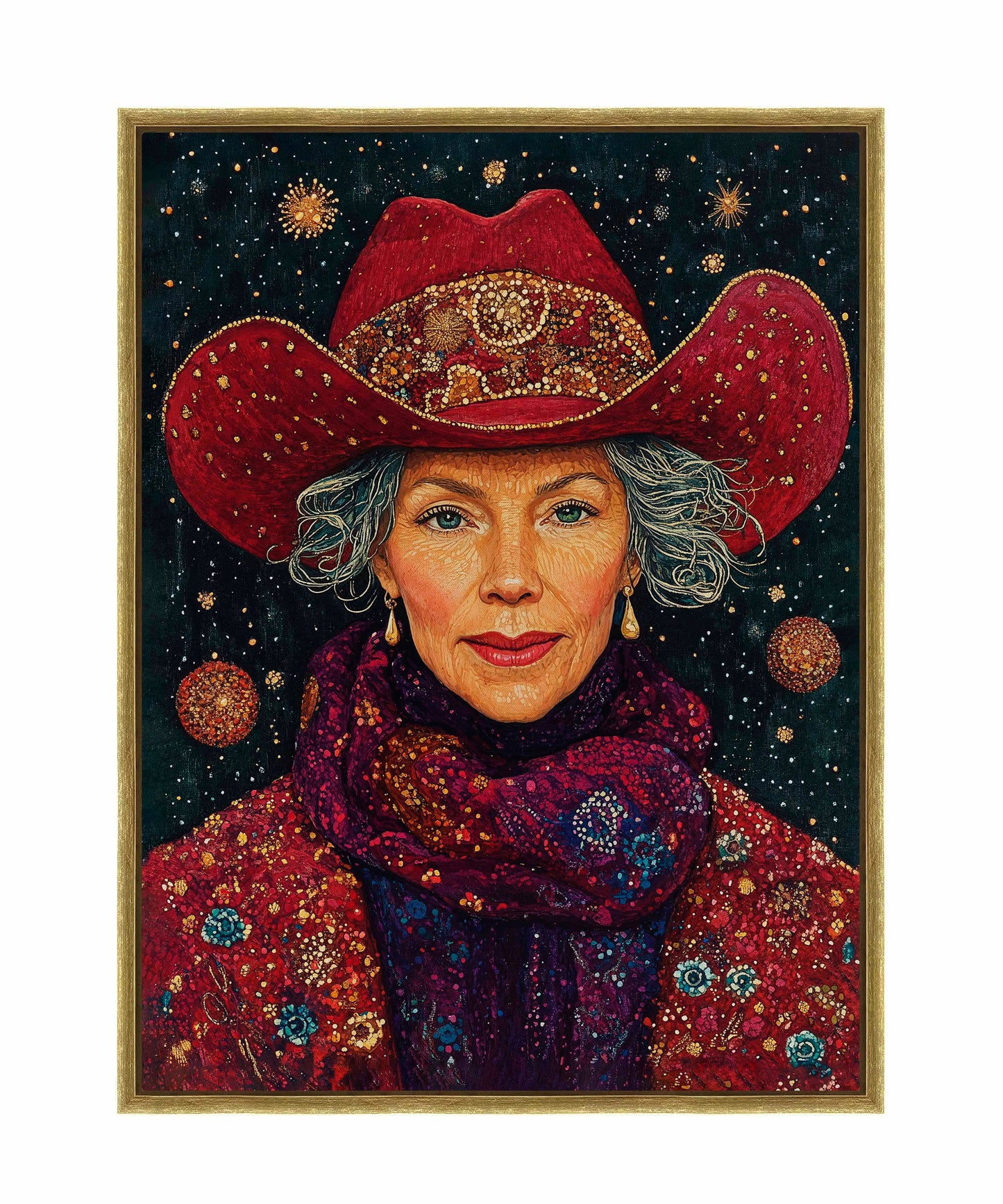 Portrait of Mrs. Claus - Gallery Wrapped Canvas
