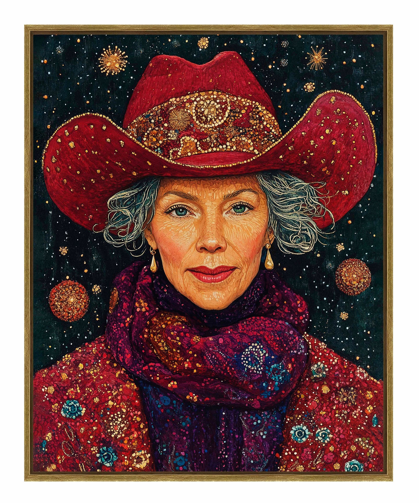 Portrait of Mrs. Claus - Gallery Wrapped Canvas