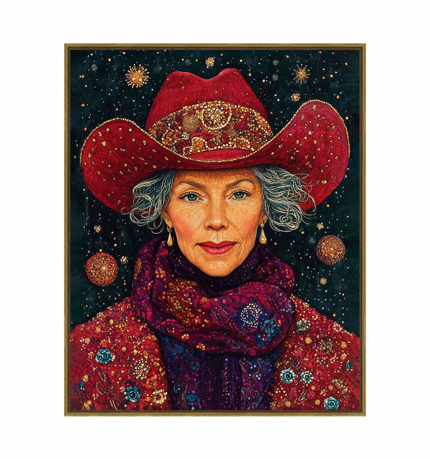 Portrait of Mrs. Claus - Gallery Wrapped Canvas