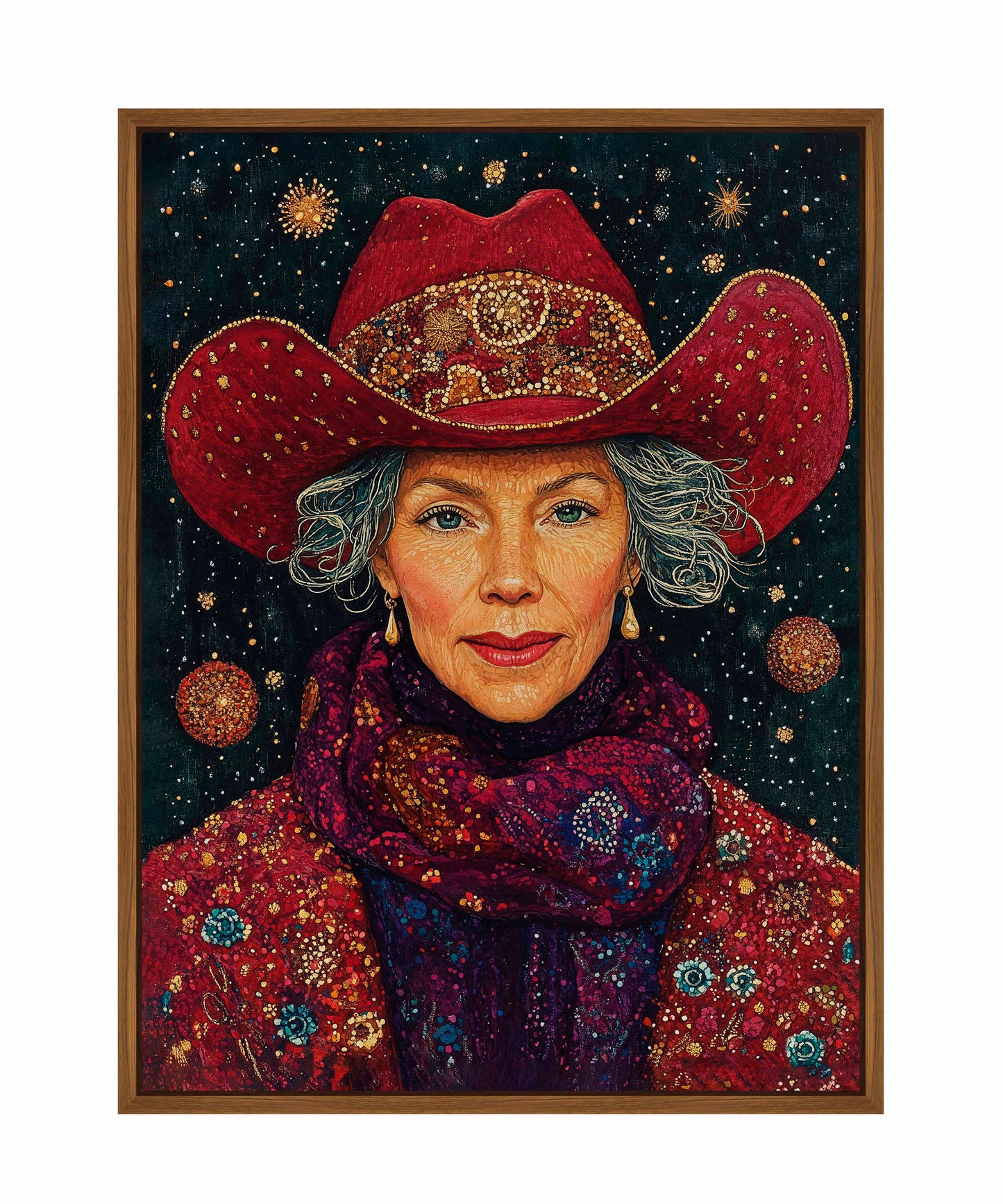 Portrait of Mrs. Claus - Gallery Wrapped Canvas