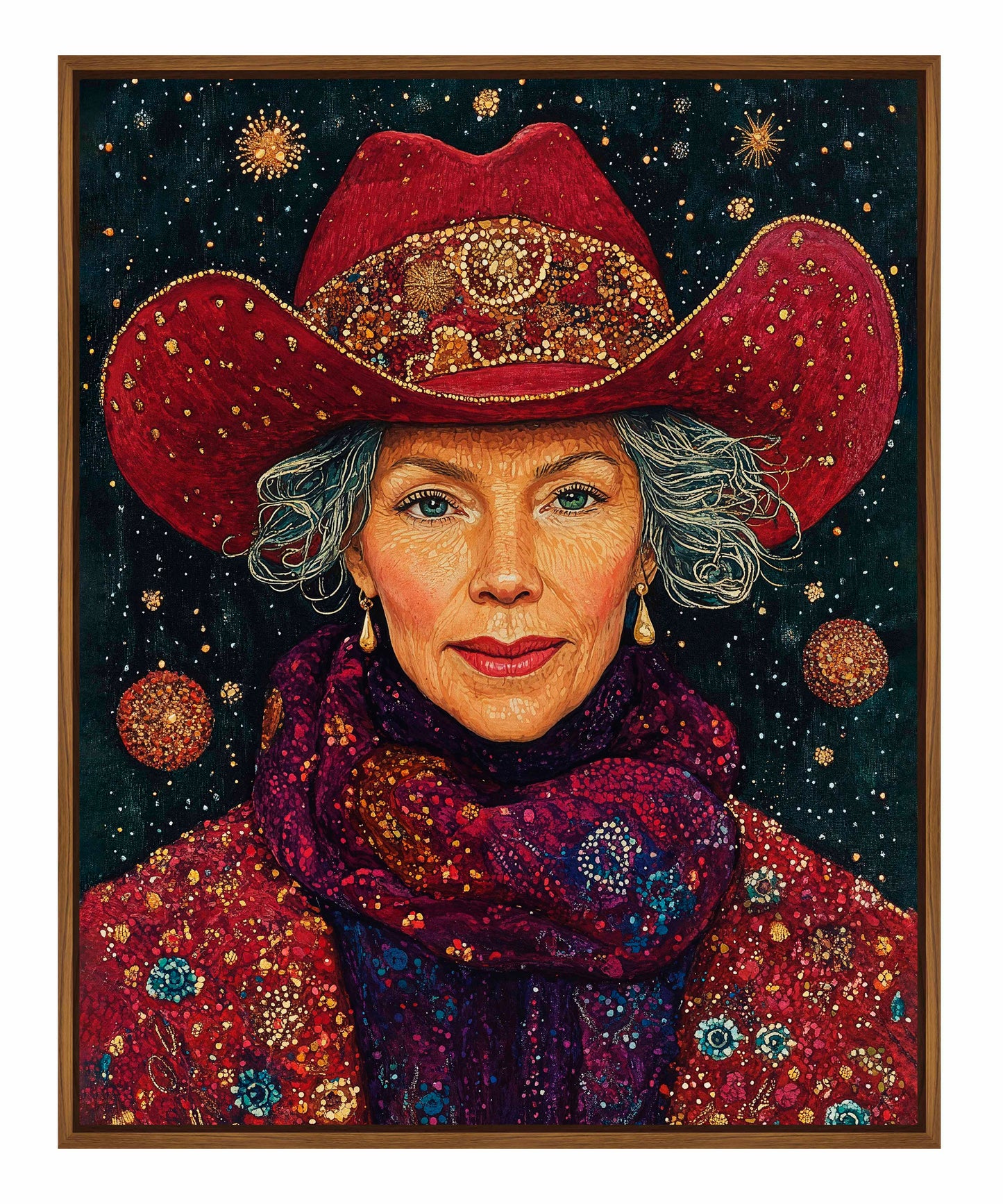 Portrait of Mrs. Claus - Gallery Wrapped Canvas