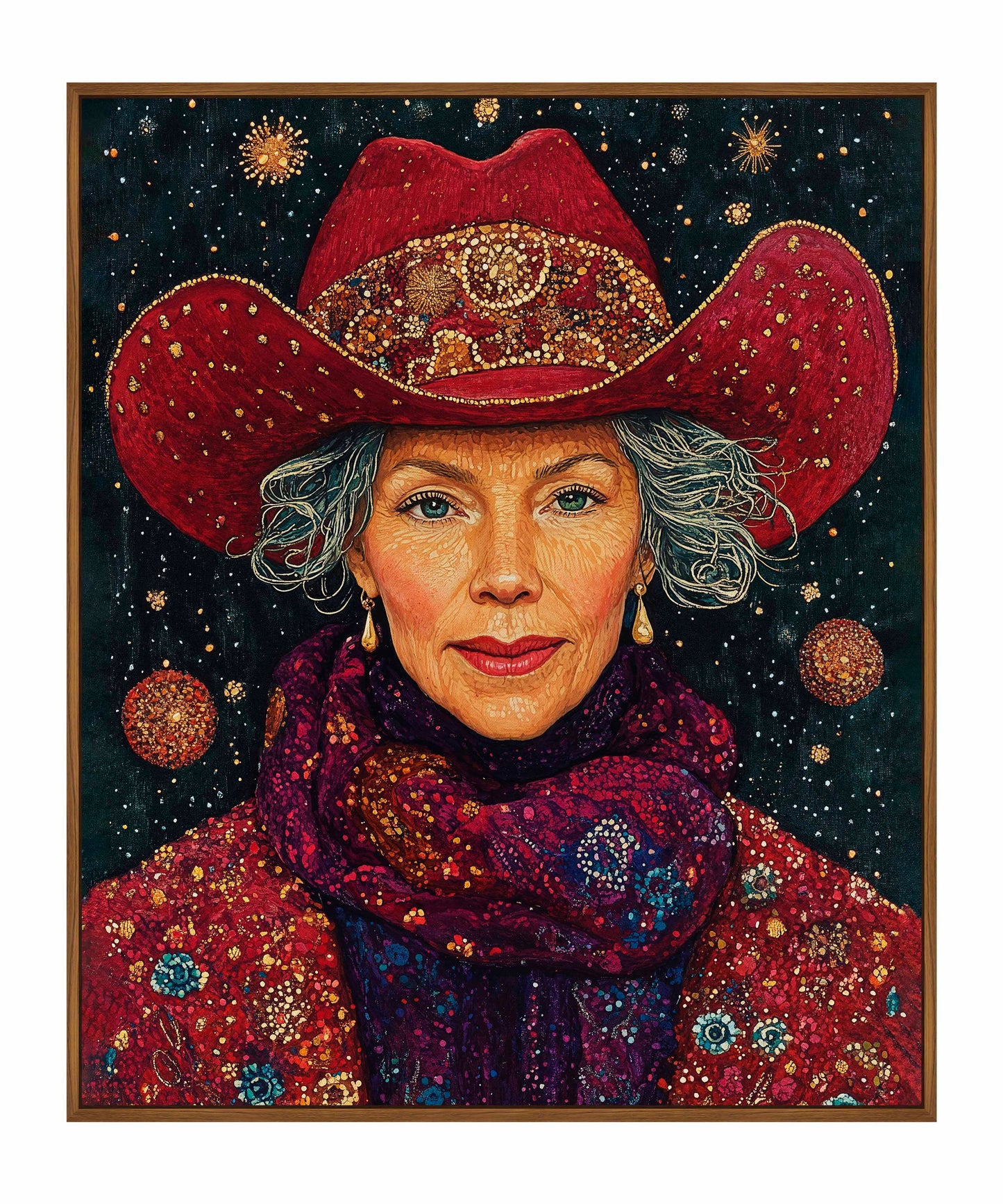 Portrait of Mrs. Claus - Gallery Wrapped Canvas