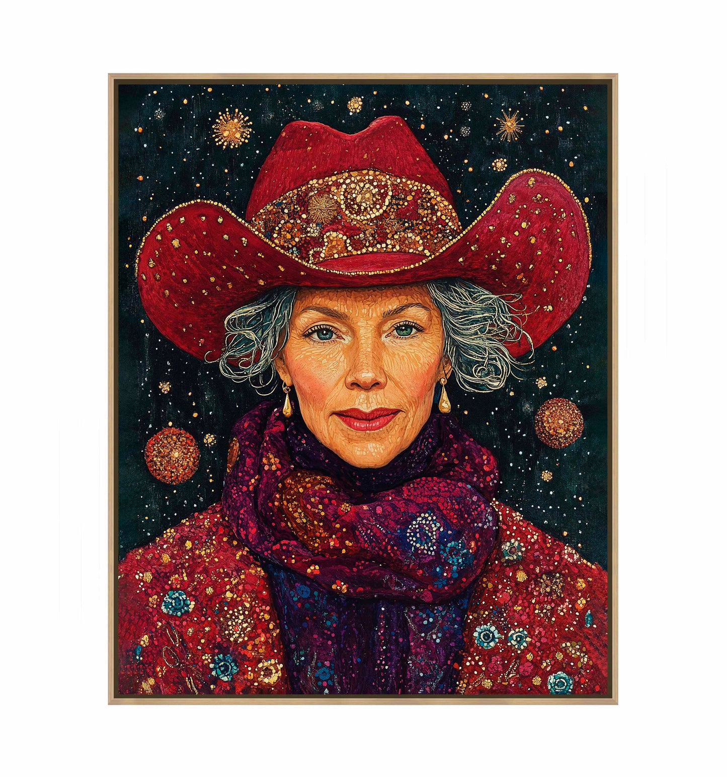 Portrait of Mrs. Claus - Gallery Wrapped Canvas