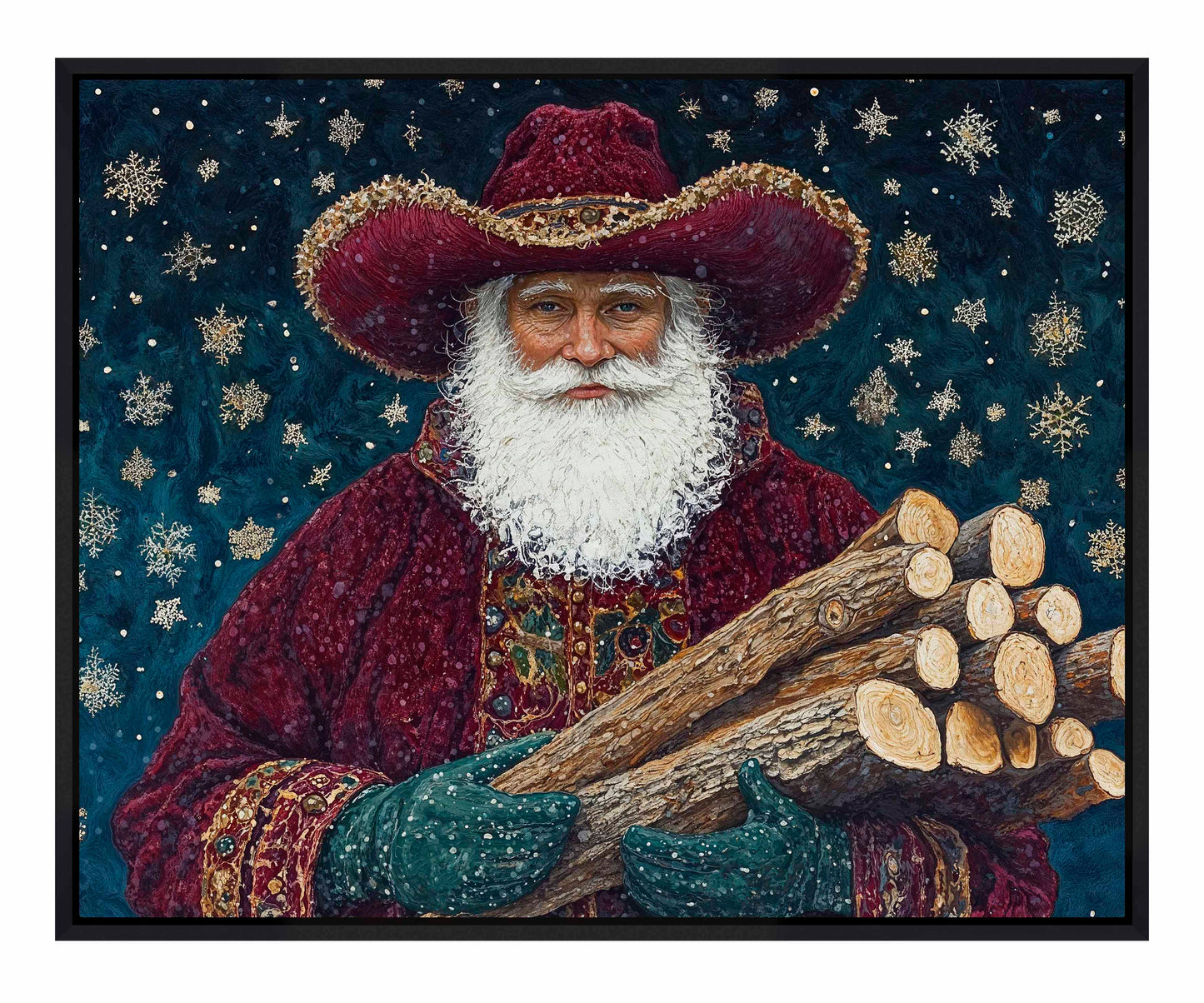 Yuletide Kindling - Gallery Wrapped Canvas