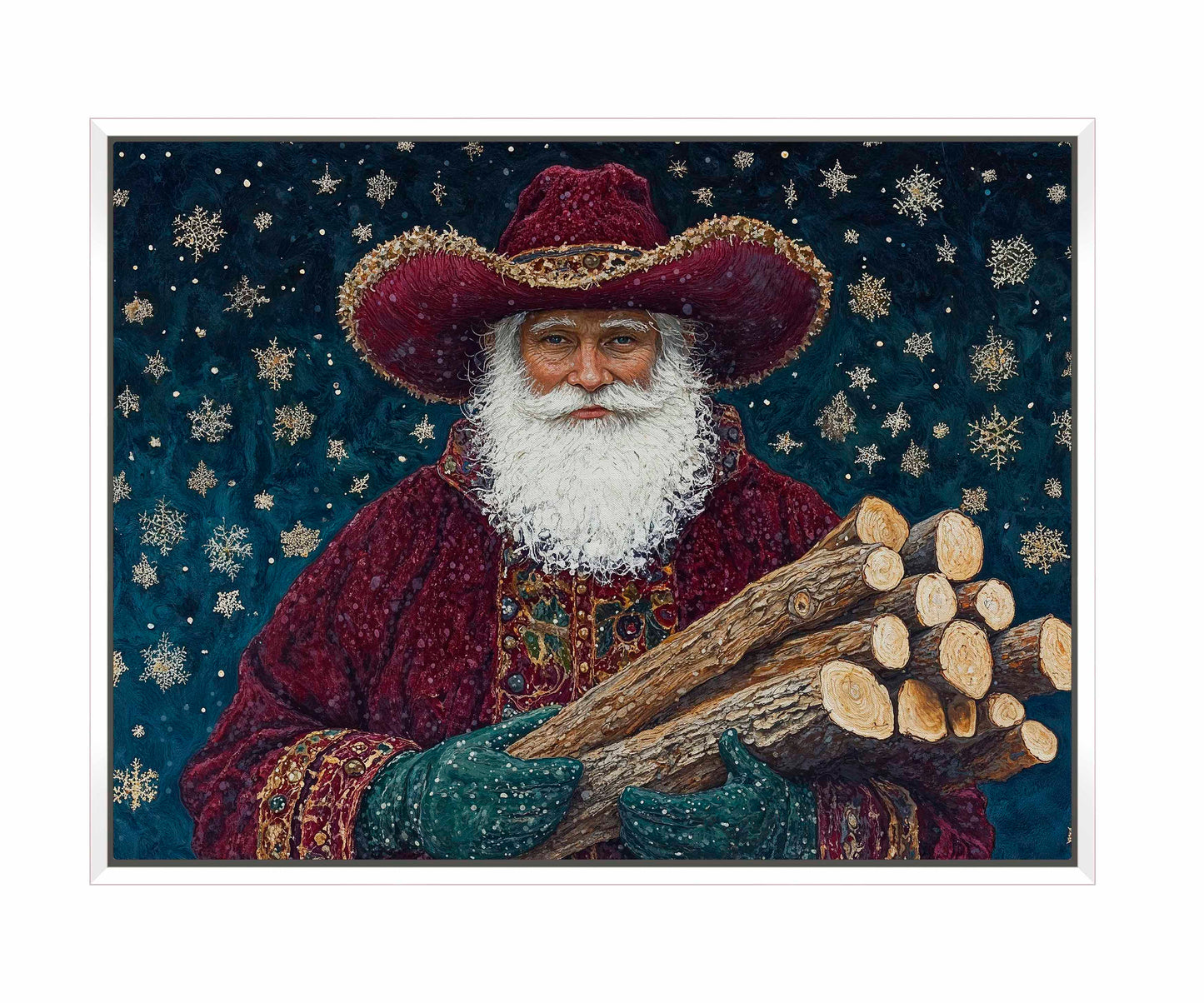 Yuletide Kindling - Gallery Wrapped Canvas