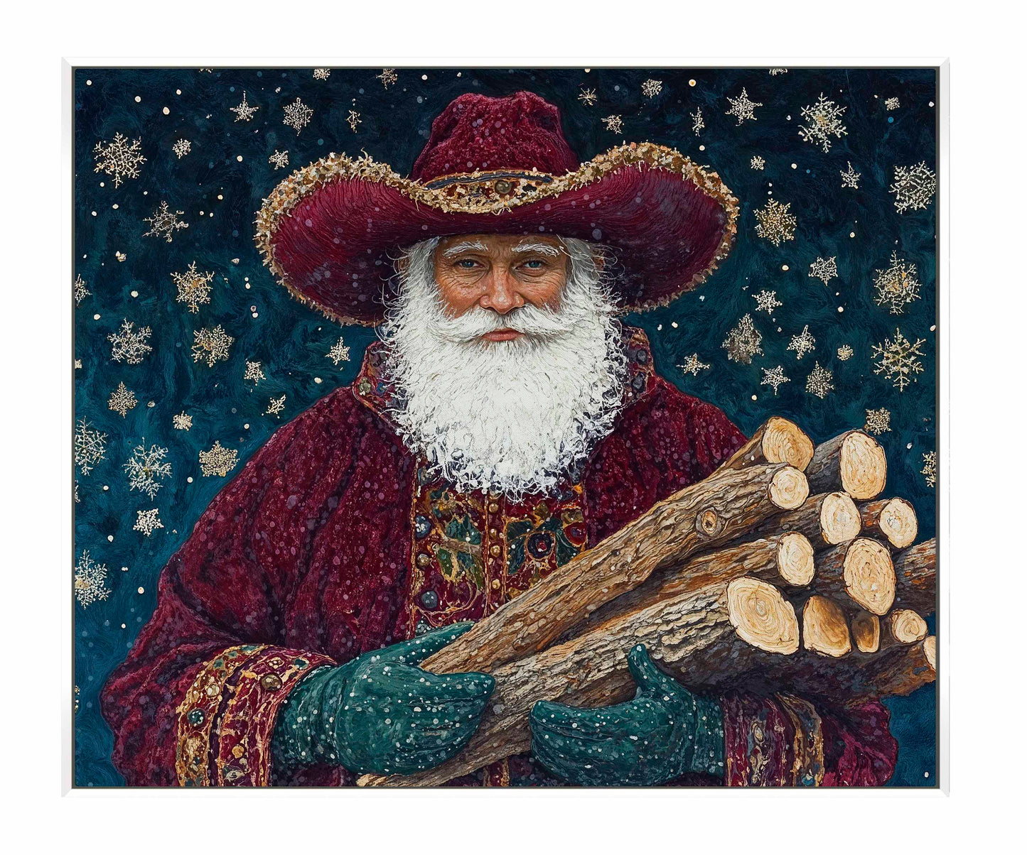 Yuletide Kindling - Gallery Wrapped Canvas