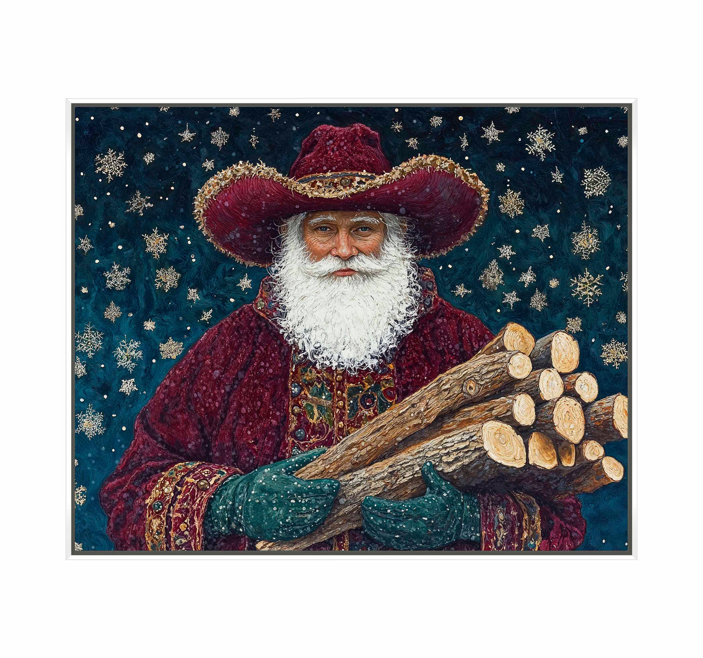 Yuletide Kindling - Gallery Wrapped Canvas