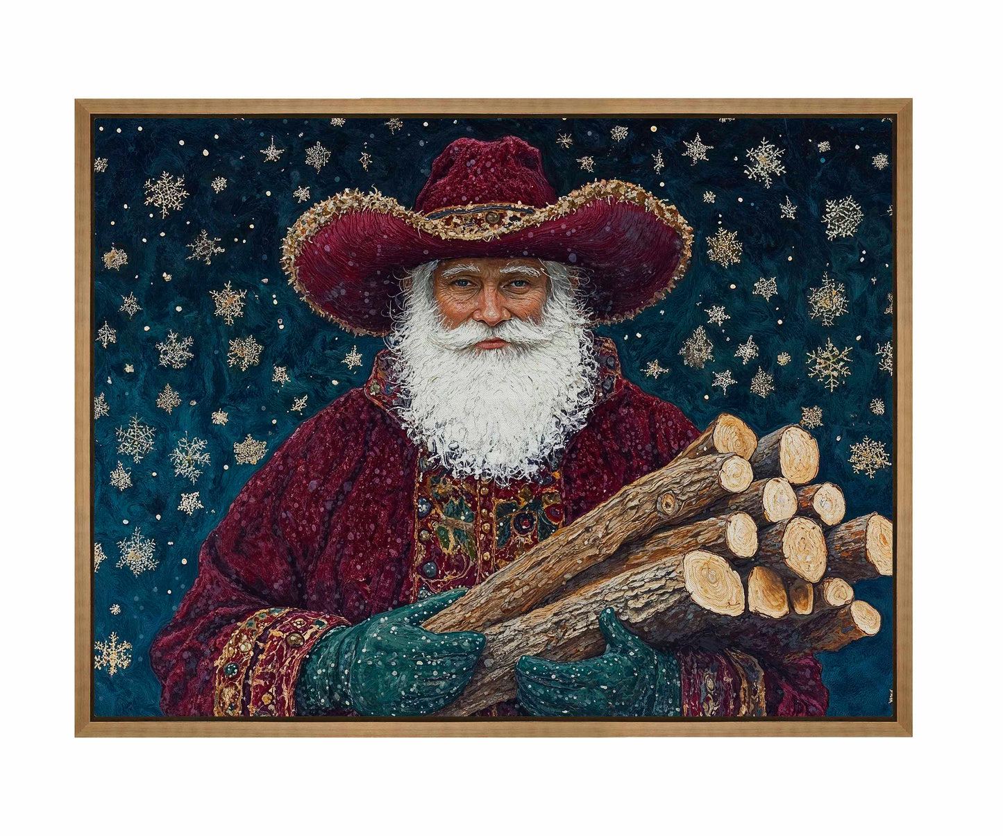 Yuletide Kindling - Gallery Wrapped Canvas