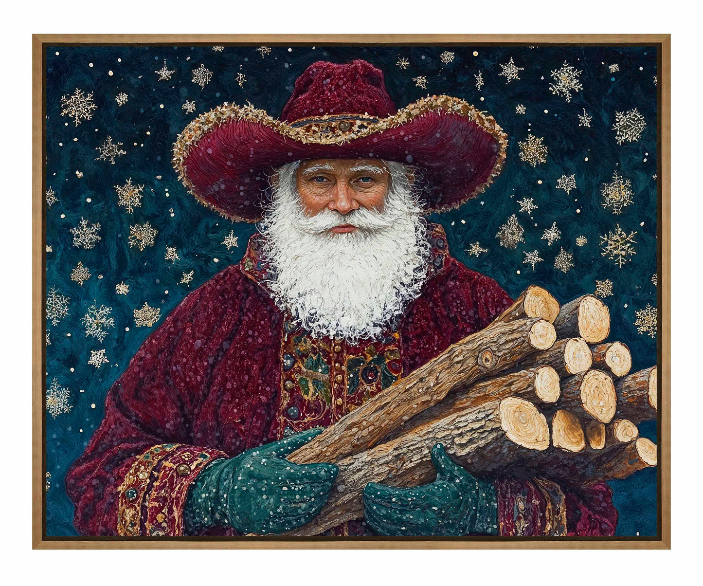 Yuletide Kindling - Gallery Wrapped Canvas